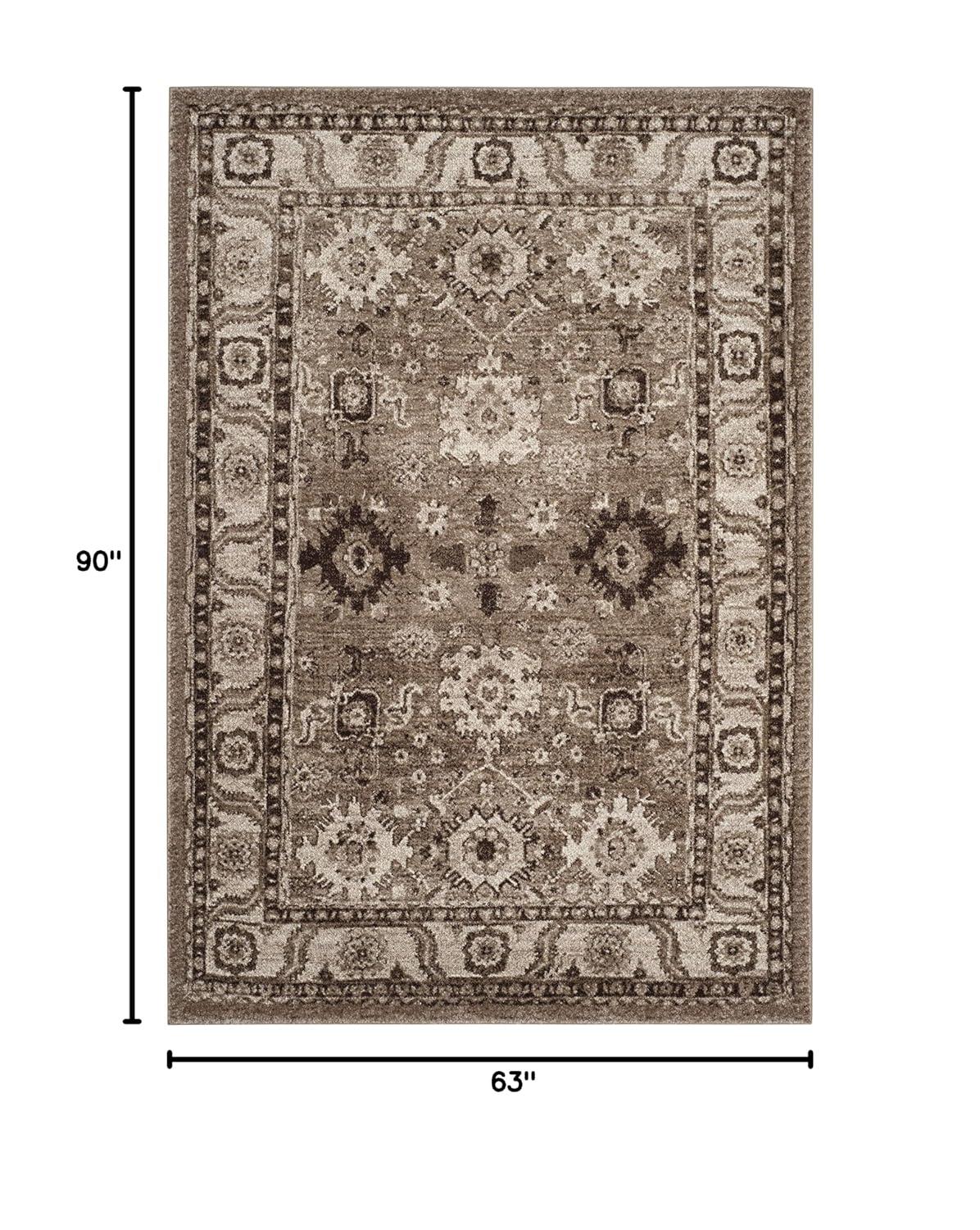 Vintage Hamadan VTH214 Power Loomed Indoor Area Rug - Taupe - 5'3"x7'6" - Safavieh