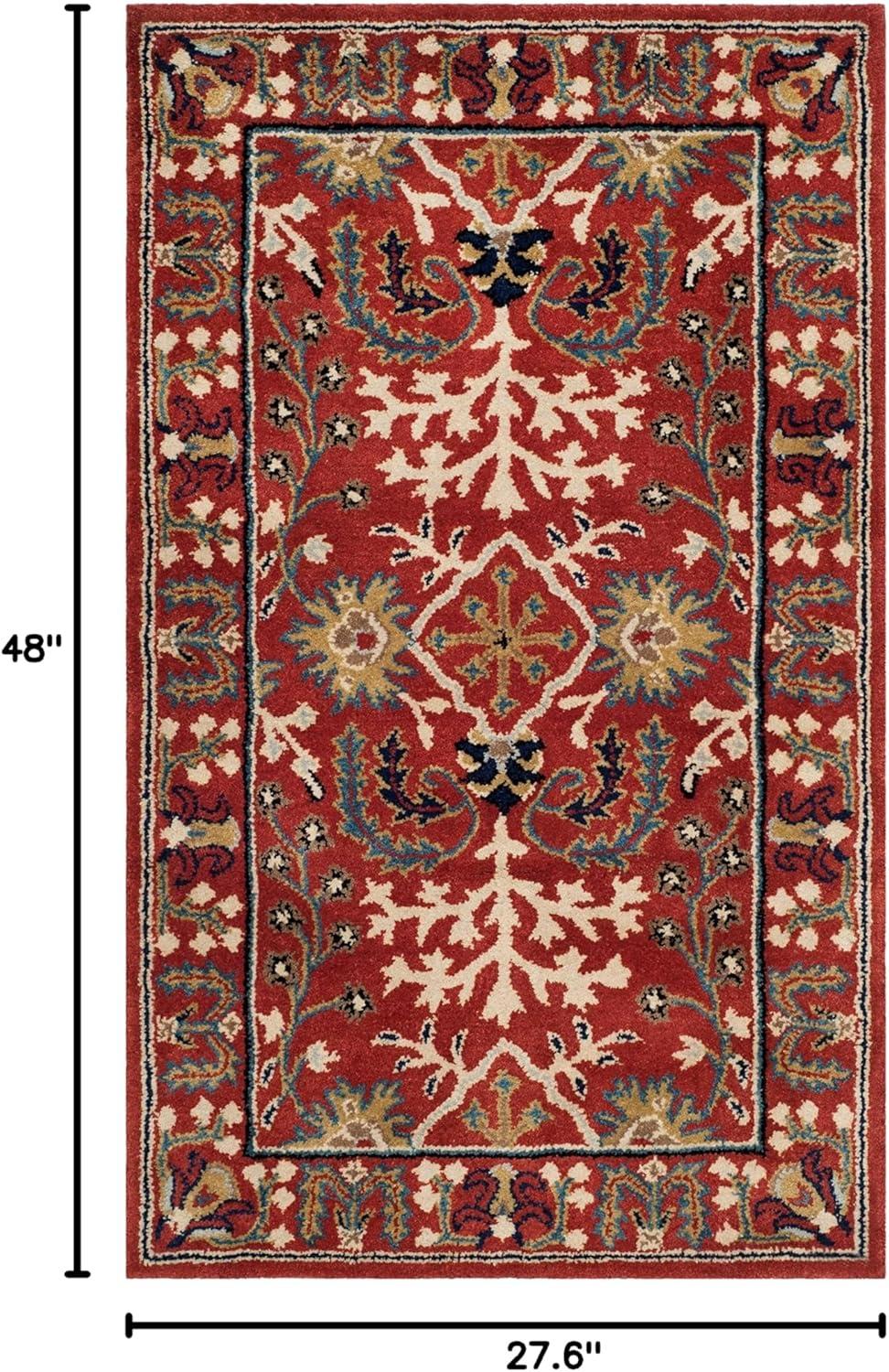 Antiquity AT64 Hand Tufted Area Rug - Red/Multi - 8'x10' - Safavieh.