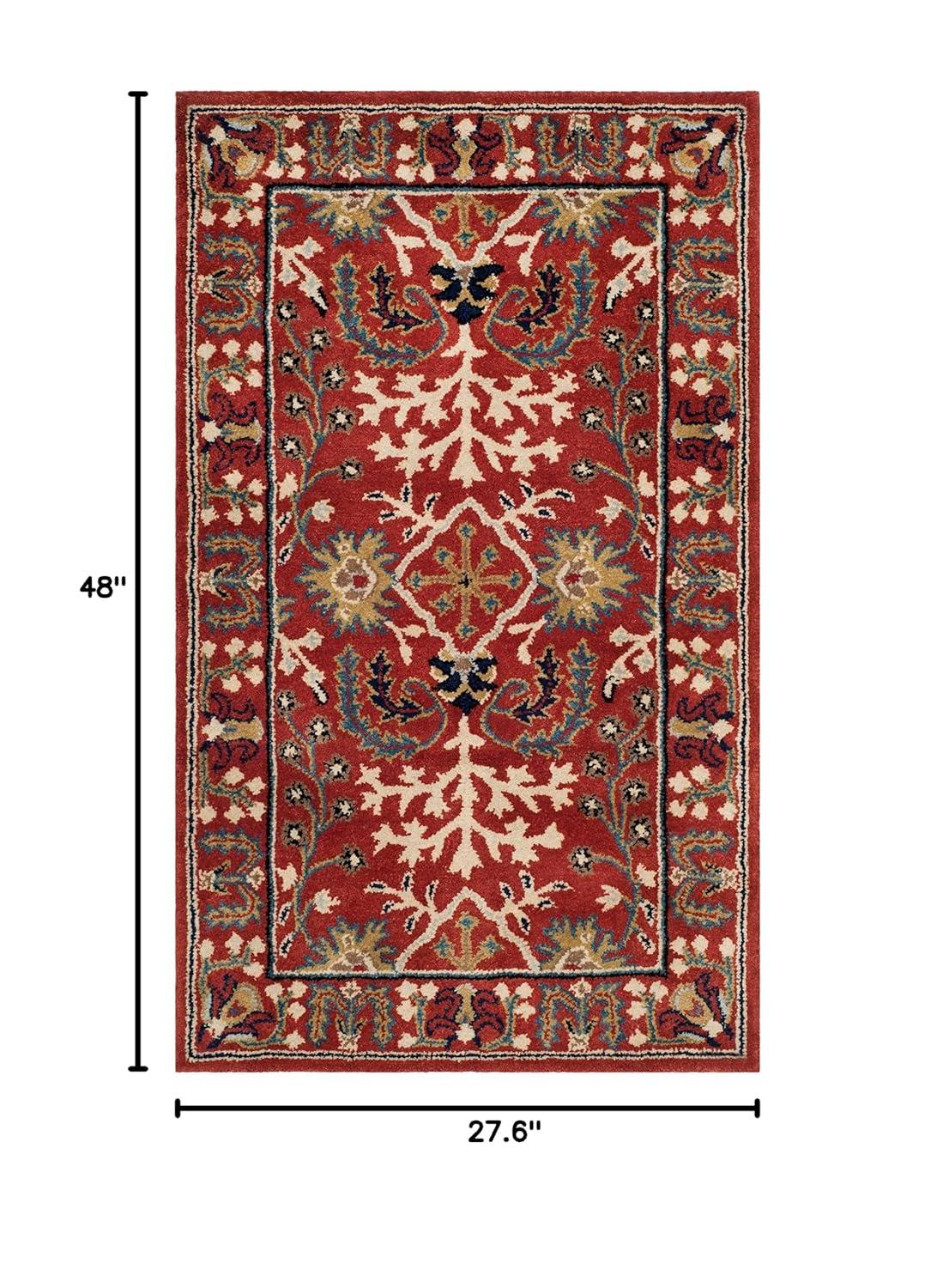 Antiquity AT64 Hand Tufted Accent Rug - Red/Multi - 2'3"x4' - Safavieh.