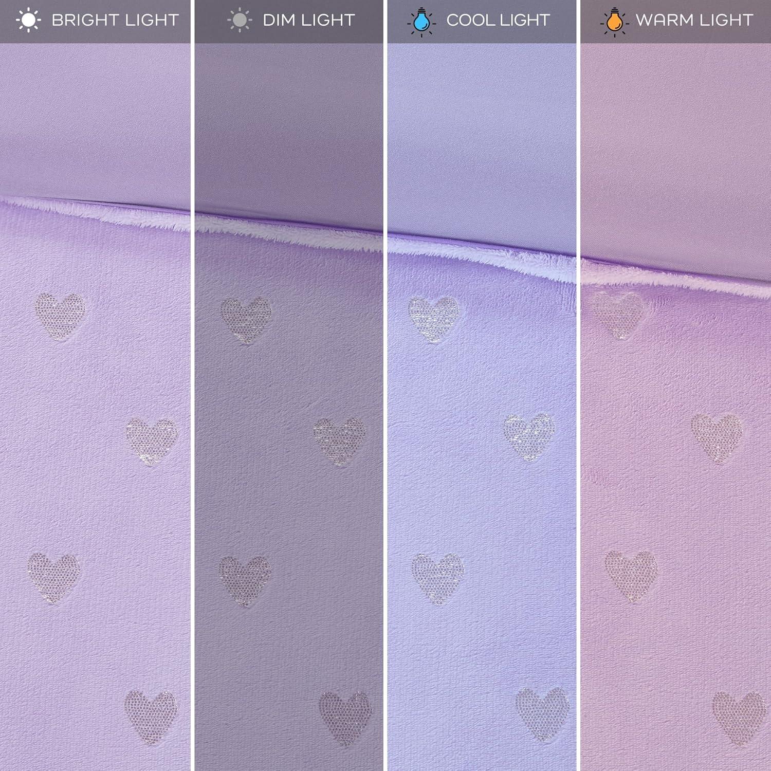 Rosalie Metallic Printed Plush Comforter Set