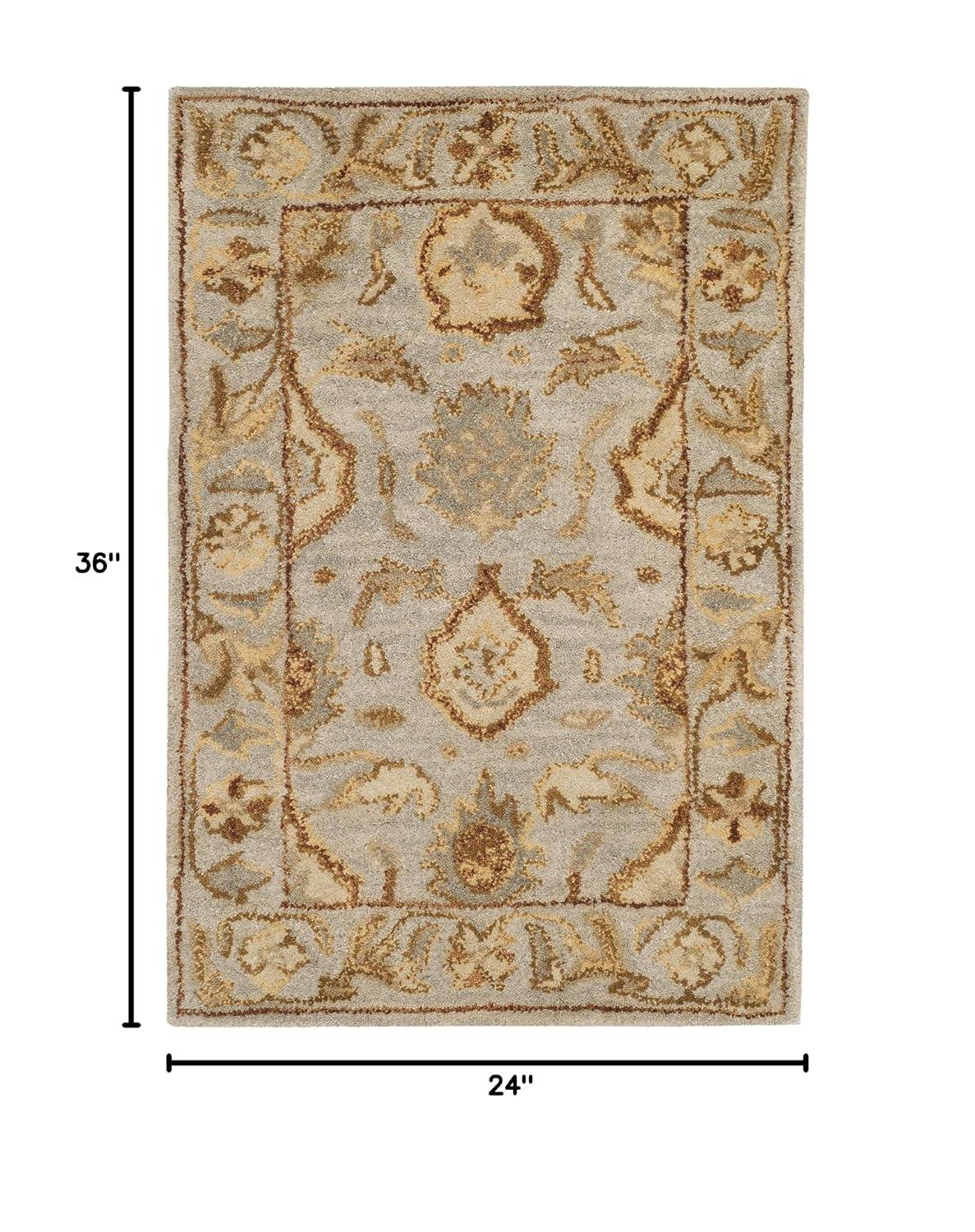 Antiquity AT60 Hand Tufted Accent Rug - Light Grey - 2'x3' - Safavieh.