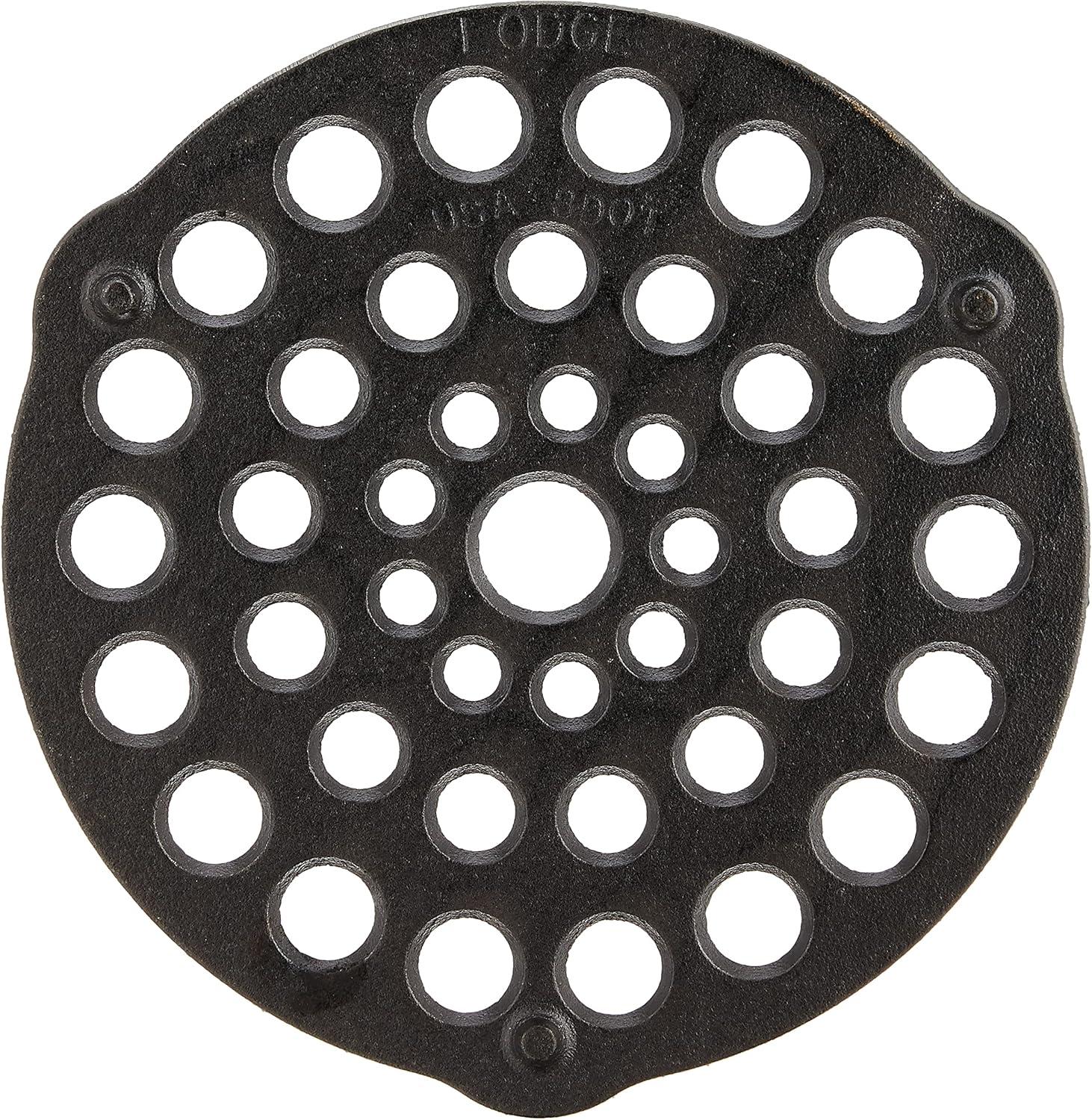 Lodge Cast Iron 8" Meat Rack/Trivet Pre-Seasoned, L8DOT3, 8.12"x7.93" x.4"