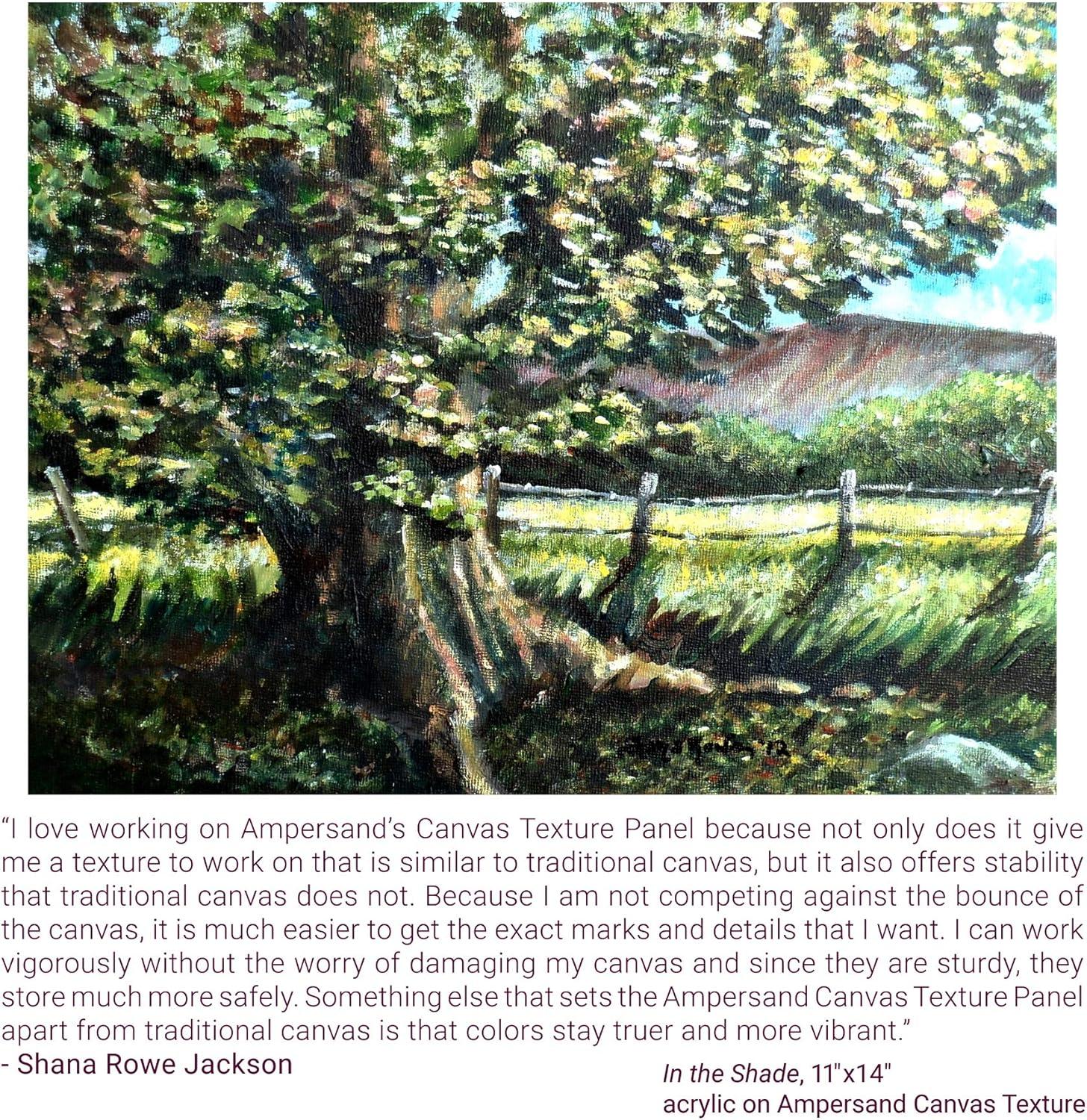 Ampersand Art Artist Panel, Canvas Texture, Cradled, 3/4" Profile, 12" x 16"