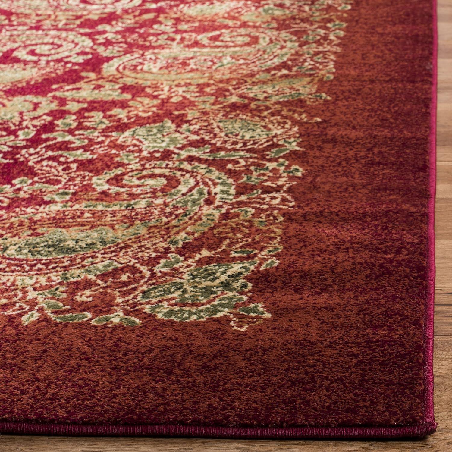 SAFAVIEH Lyndhurst Julia Traditional Floral Area Rug, Red/Multi, 6' x 9'