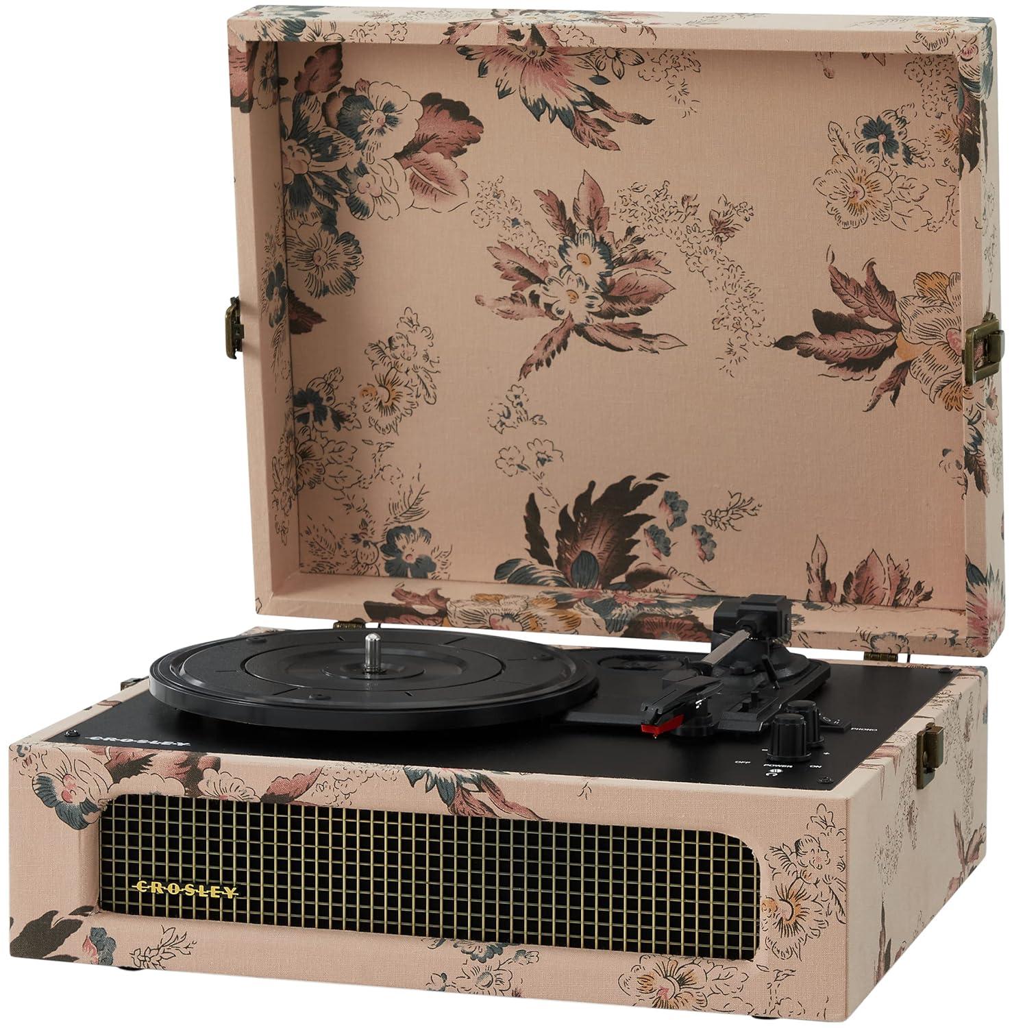 Crosley Floral Voyager Bluetooth Record Player