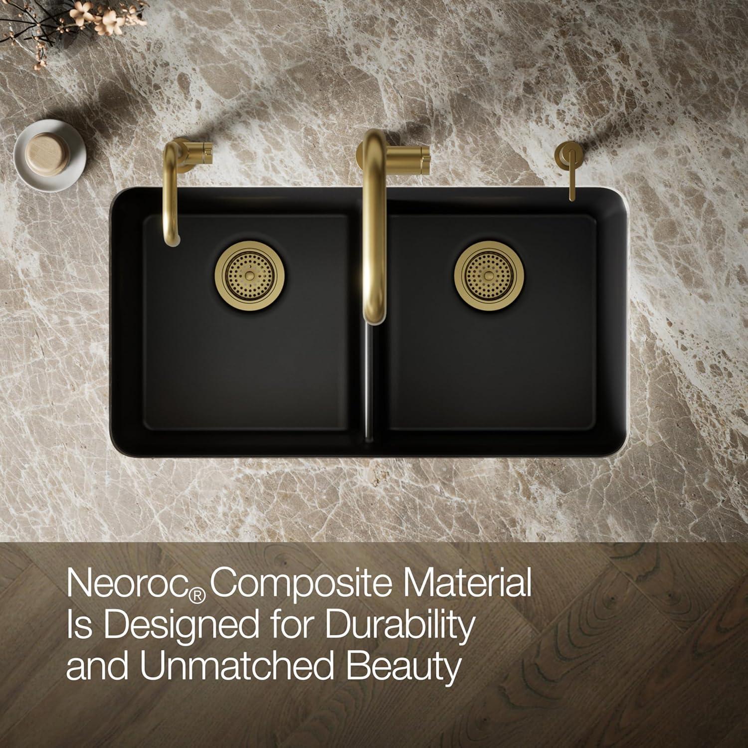 Cairn® 34" L x 18" W Under-Mount Double-Equal Kitchen Sink