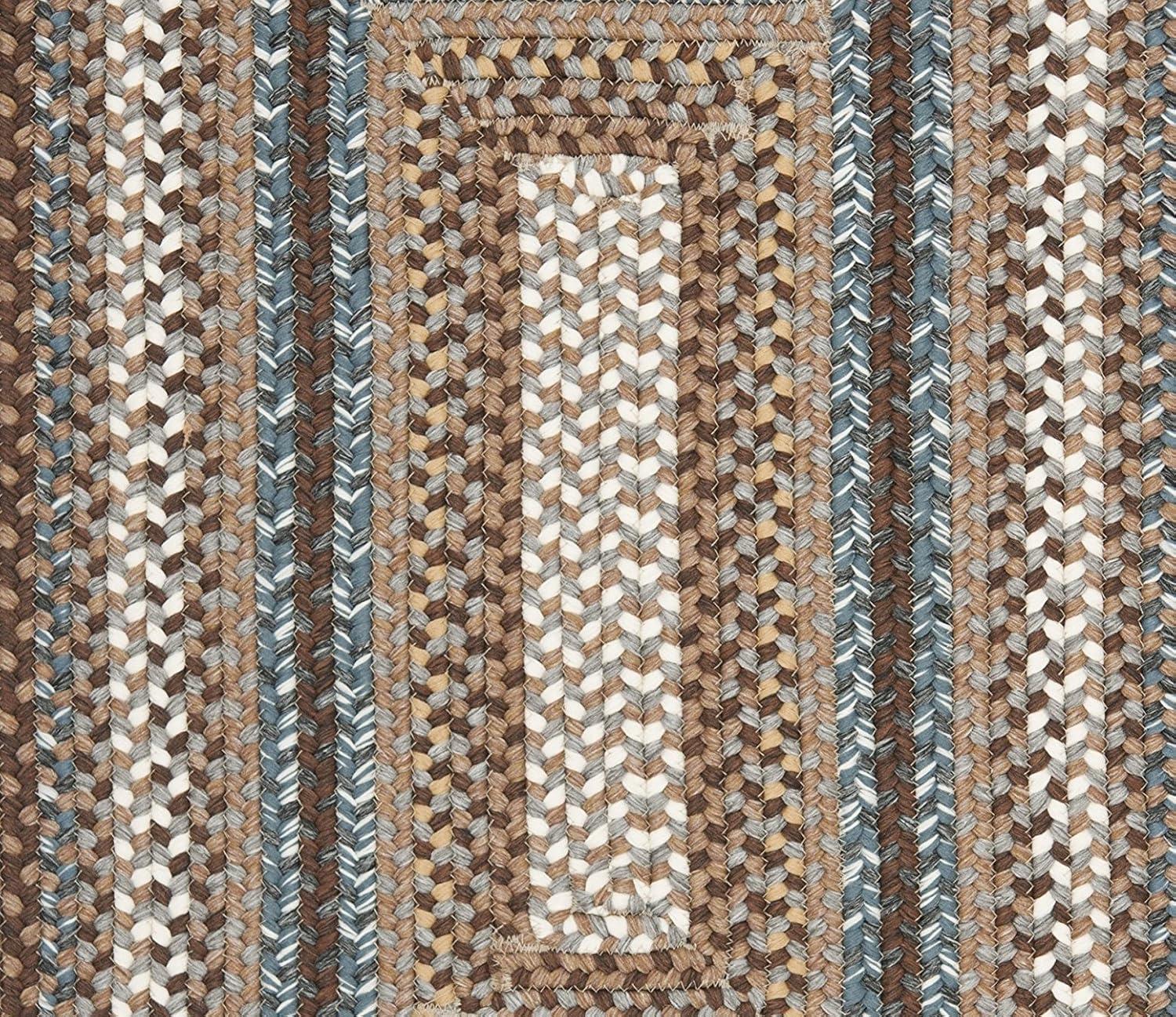 Braided BRD313 Hand Woven Accent Rug - Brown/Multi - 2'x3' - Safavieh.