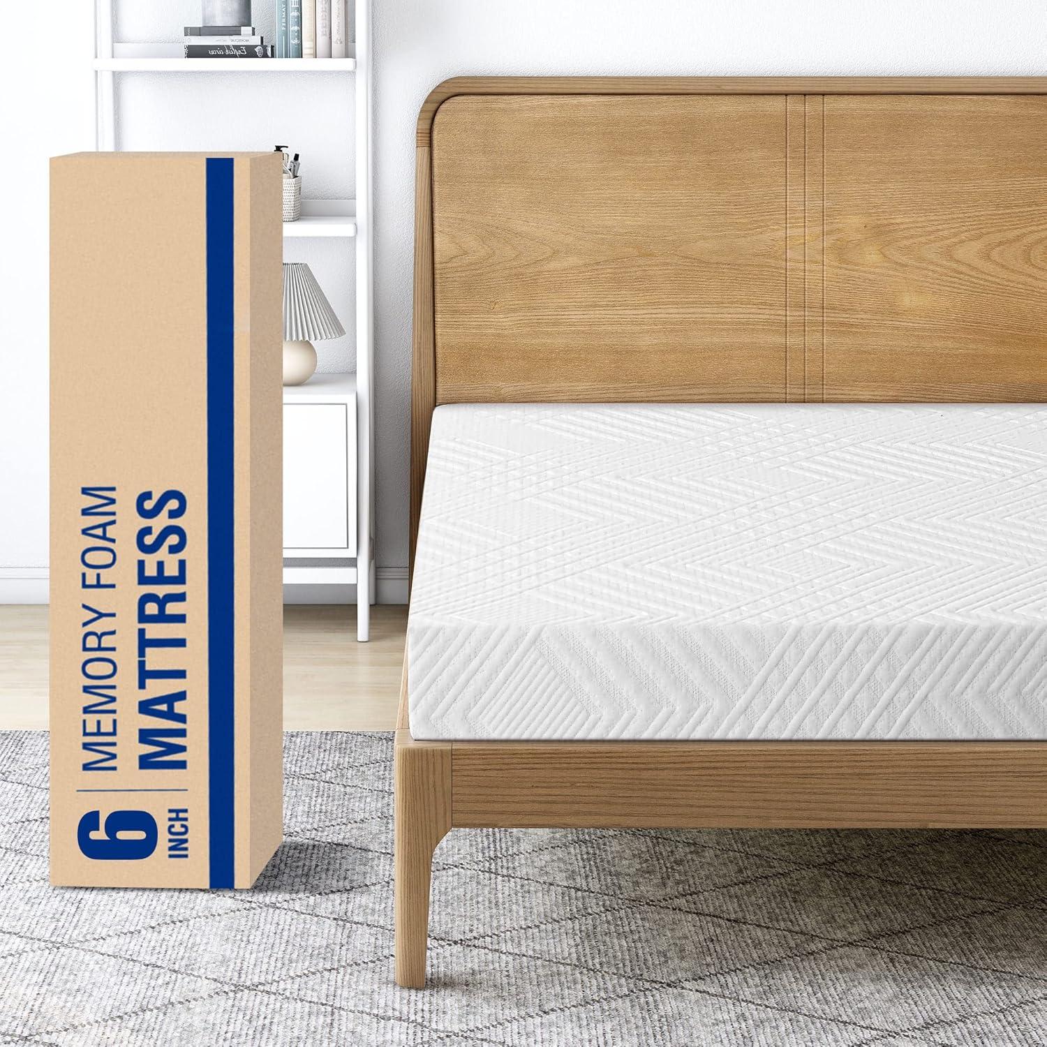 Full White Gel Memory Foam Adjustable Bed Mattress