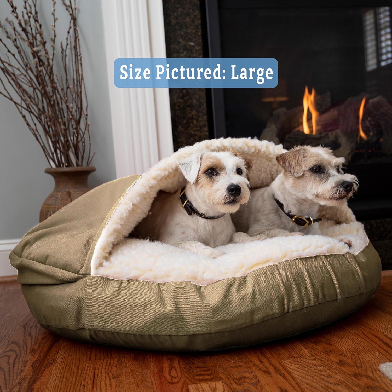 Snoozer Cozy Cave Hooded Dog Bed Poly/Cotton