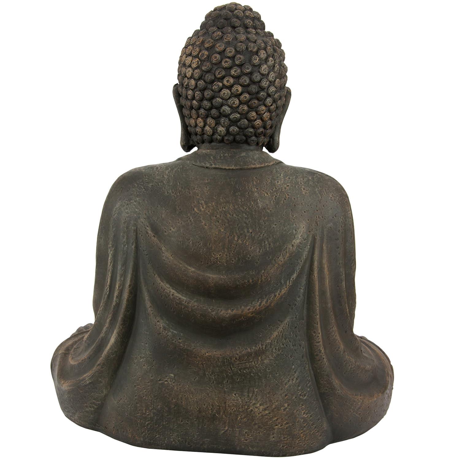 Oriental Furniture 2 1/2 Ft Tall Japanese Sitting Buddha Statue