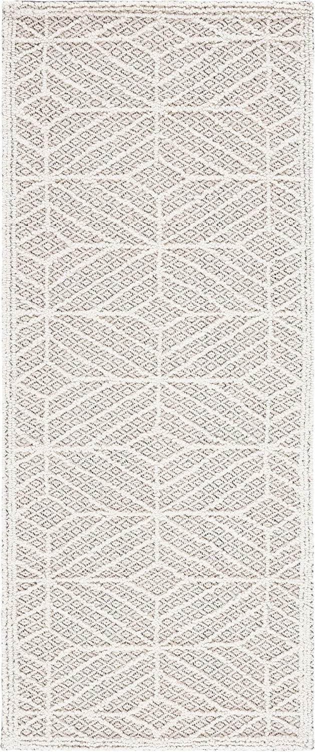 Trace TRC212 Hand Tufted Accent Rug - Ivory/Black - 2'3"x4' - Safavieh.