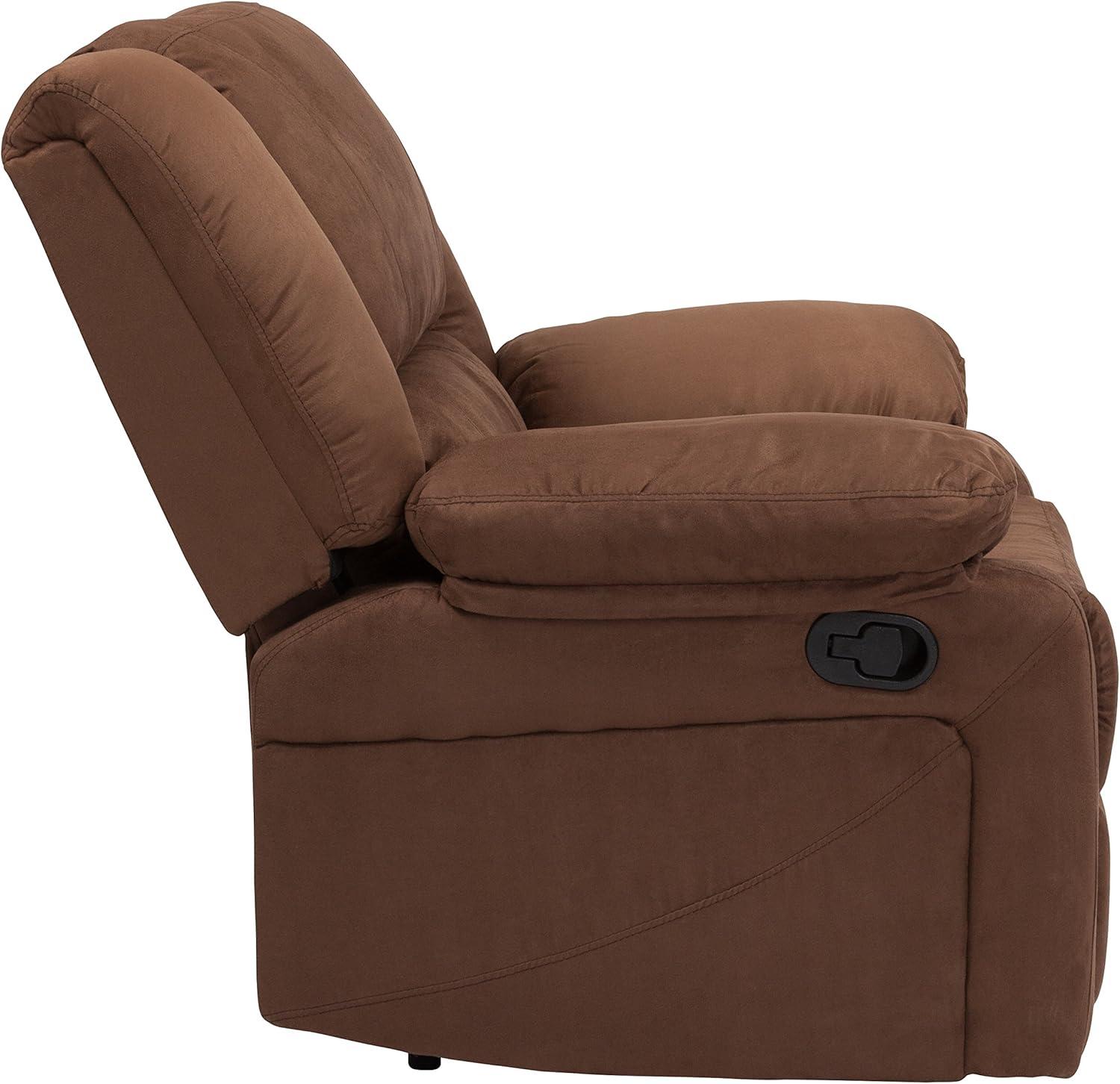 Flash Furniture Harmony Series Chocolate Brown Microfiber Recliner