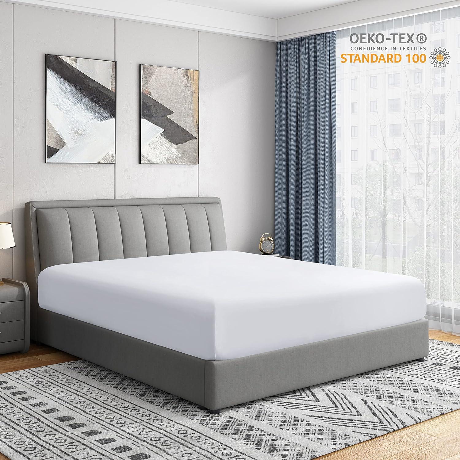 Swift Home 1800 Series 16 Inch Deep Microfiber Fitted Sheet