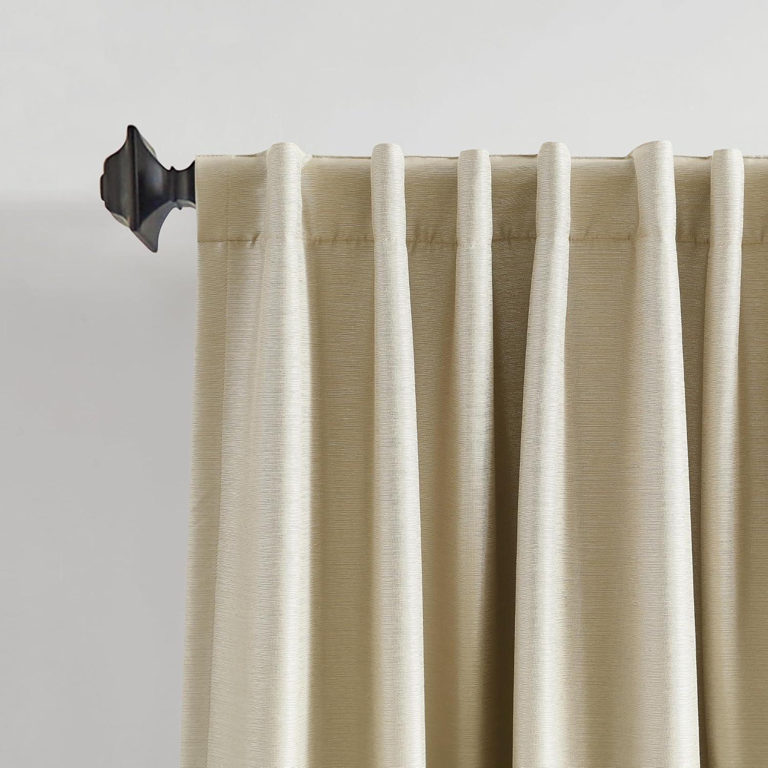 Martha Stewart Martha Stewart Spellbound Champagne Curtain Panel Pair (Set of 2)