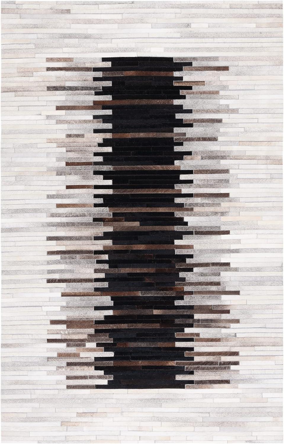 Studio Leather STL818 Hand Woven Area Rug - Grey/Brown - 8'x10' - Safavieh.