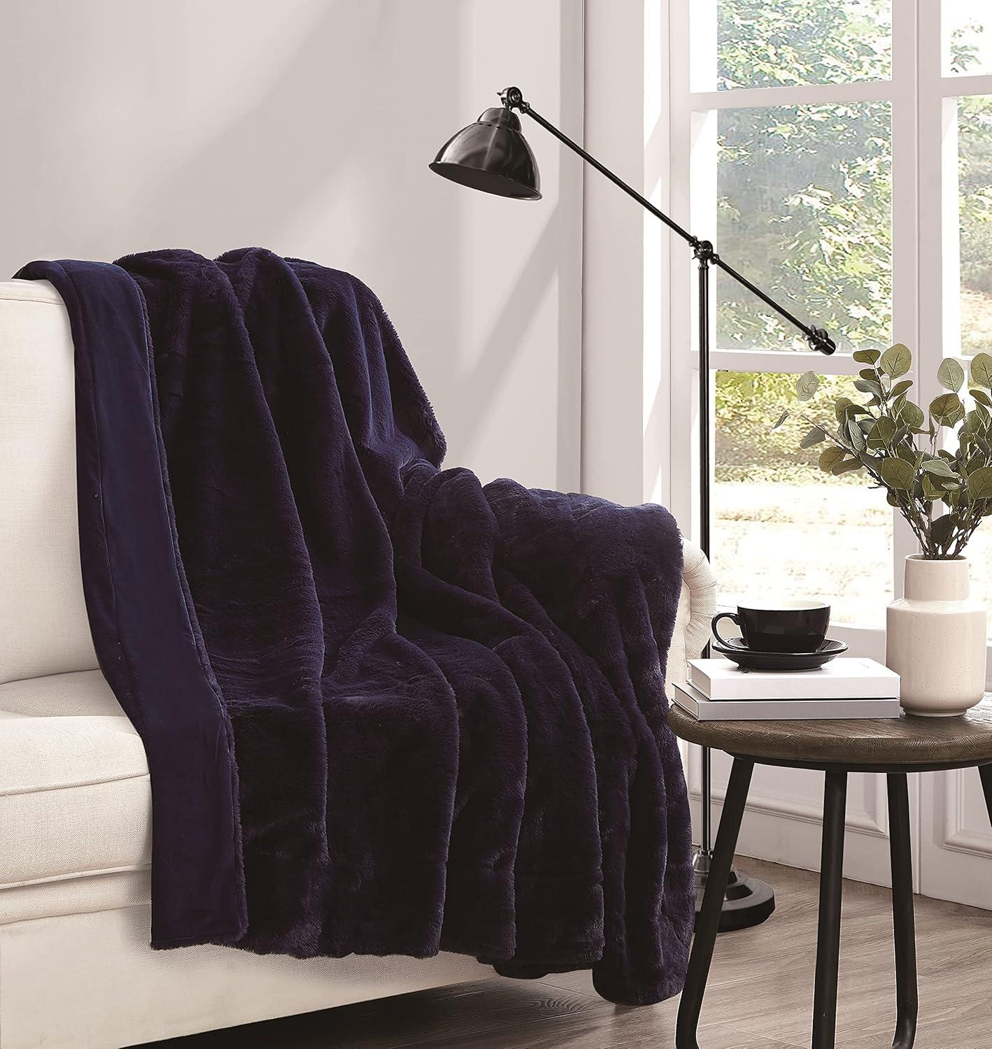Vince Camuto Vince Camuto Faux Rabbit Fur Gift Boxed Throw