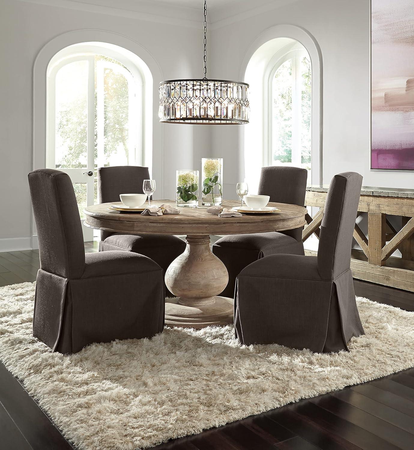 Dadeville Pine Round Solid Wood Dining Table