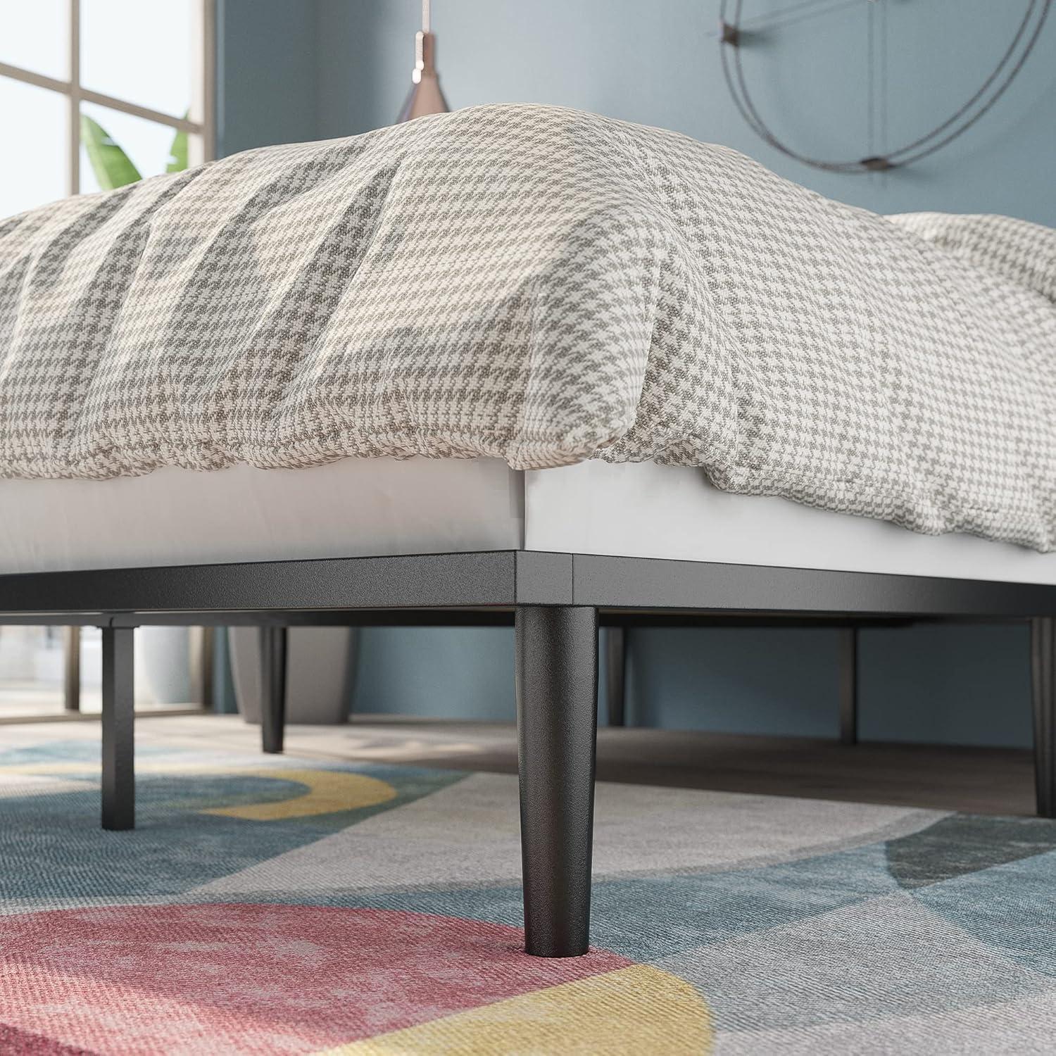 Zinus Parker Metal Platform Bed, Charcoal, Twin
