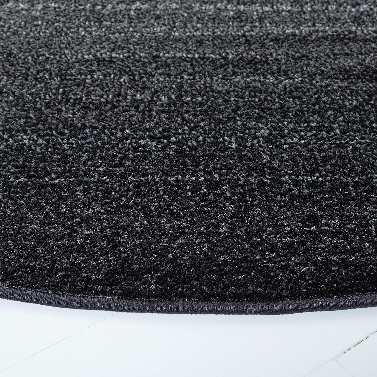 Adirondack ADR183 Machine Made Indoor Area Rug - Black/Grey - 6'x9' - Safavieh