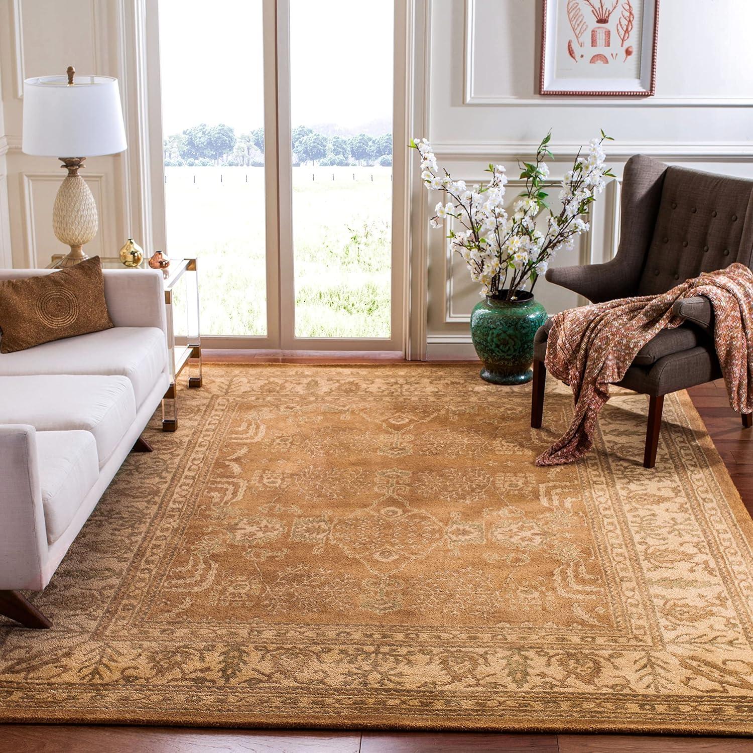 Bergama BRG190 Hand Tufted Indoor Area Rug - Red/Rust - 5'x8' - Safavieh