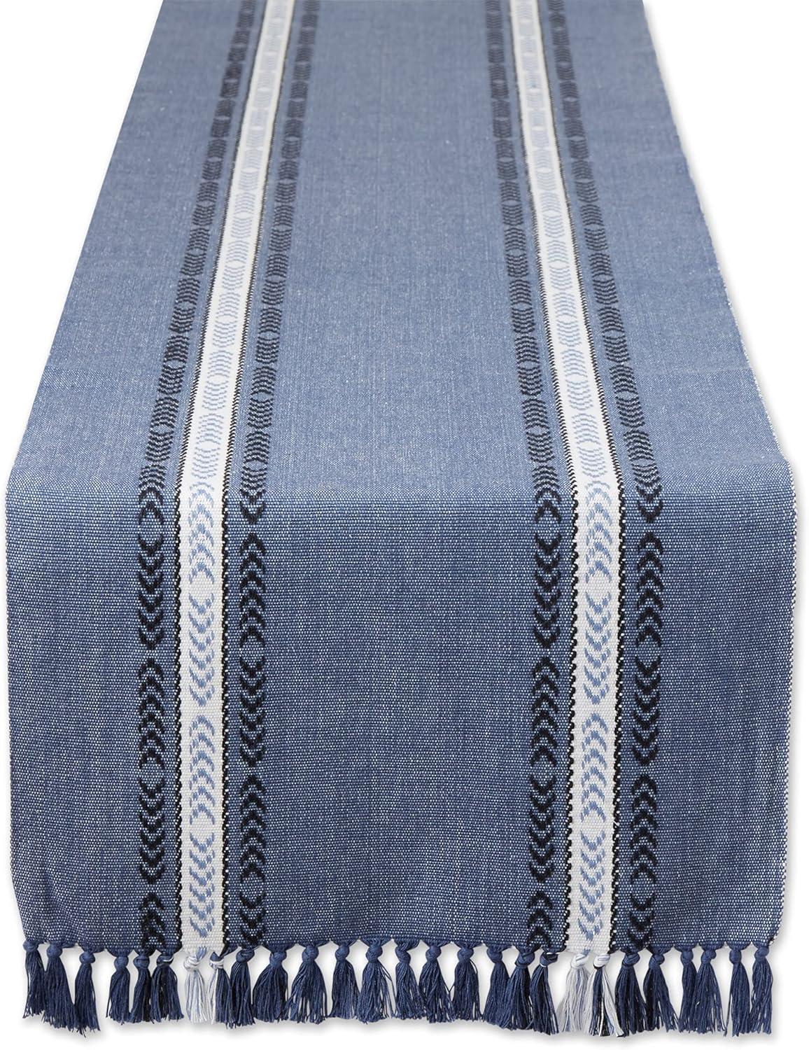 Union Rustic Aleahya Striped 100% Cotton Table Runner