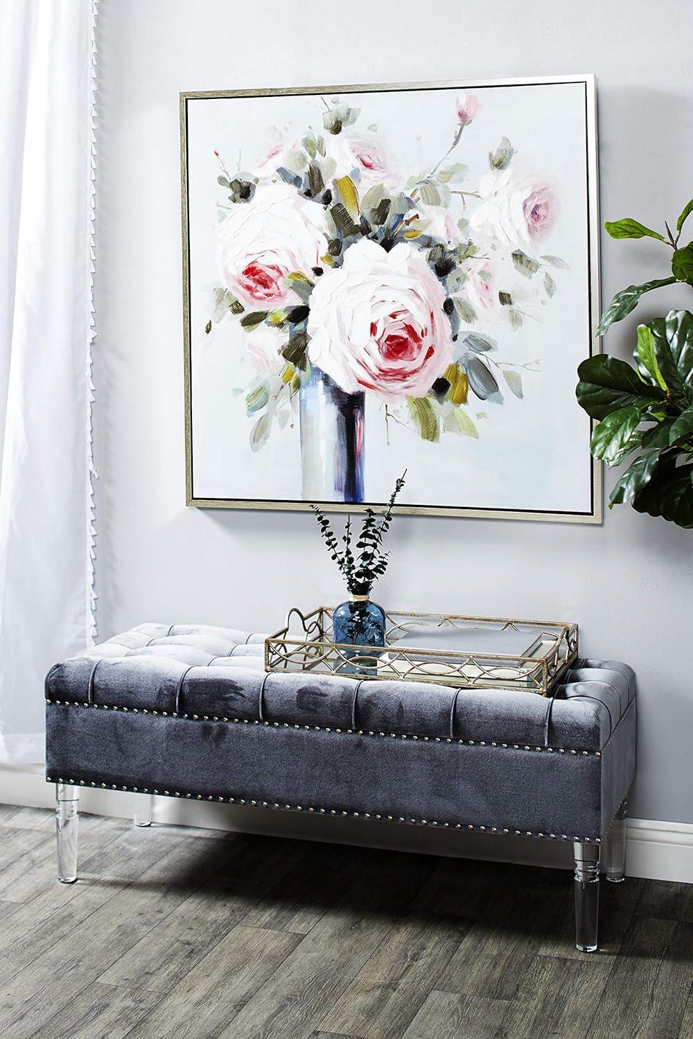 Modern Reflections Rustic Iron Tray (25") - Olivia & May