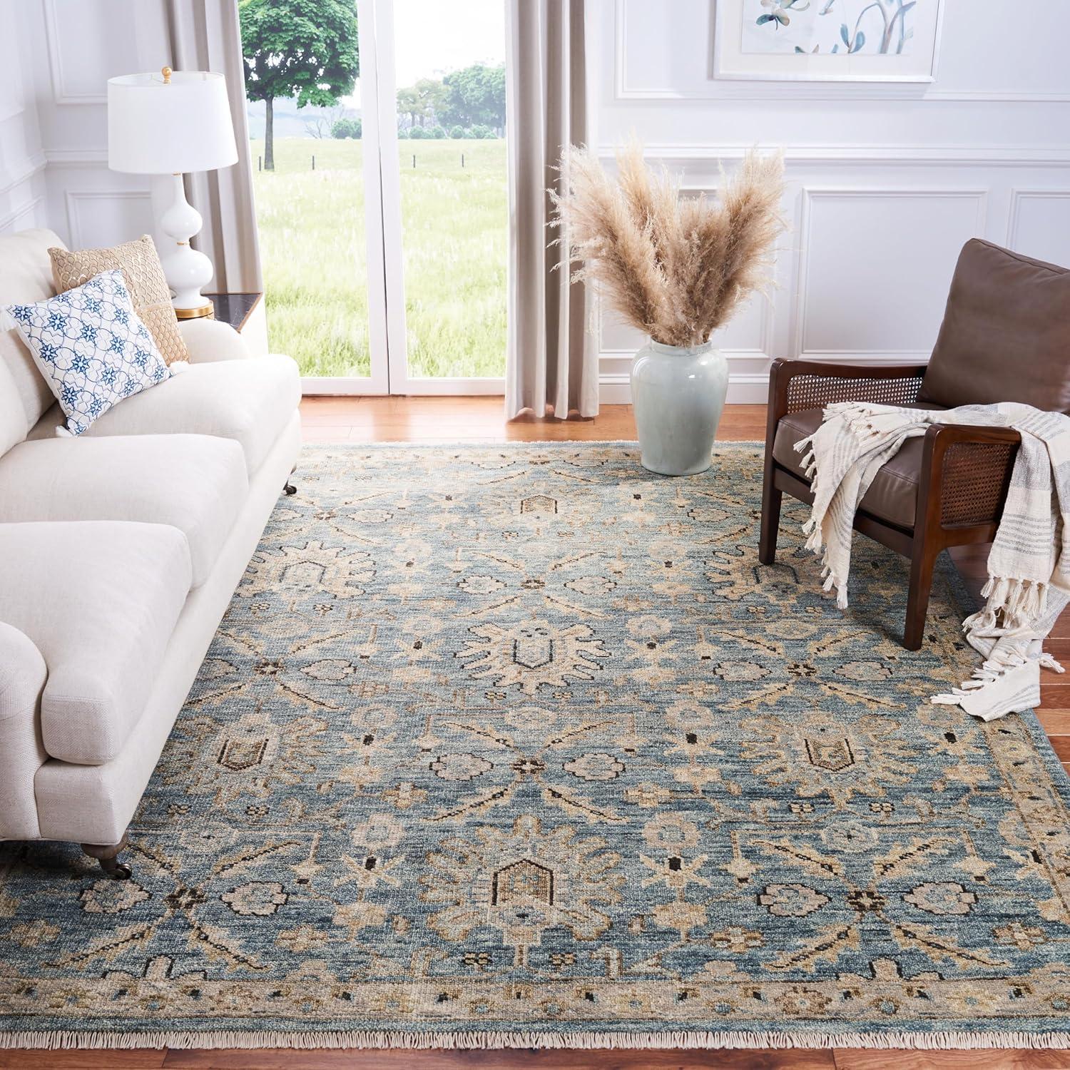 Safavieh Oriental Hand Knotted 80% Wool And 20% Cotton Oriental Rug