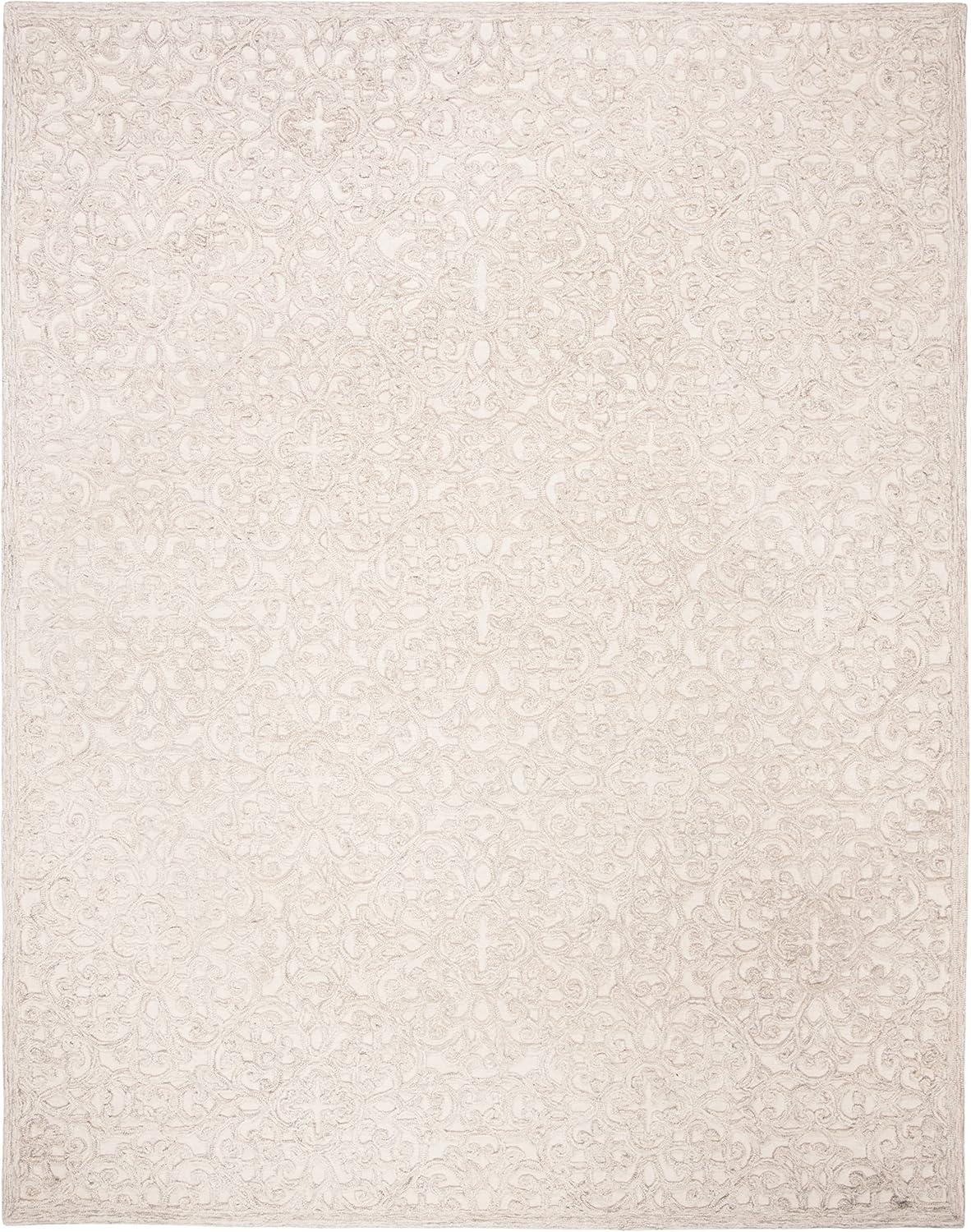 Trace TRC103 Hand Tufted Area Rug - Camel/Ivory - 8'9"x11'9" - Safavieh.