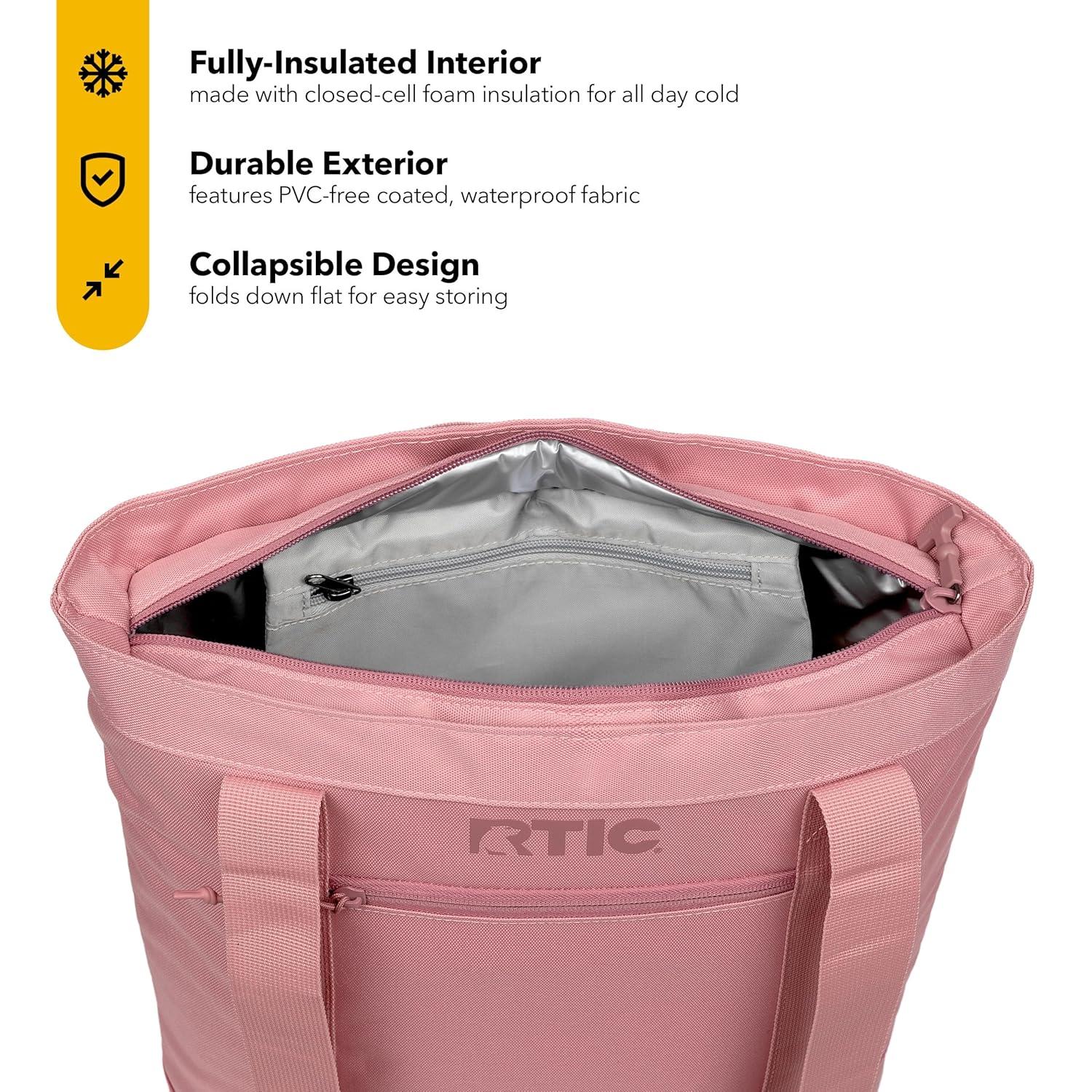 RTIC Everyday Insulated Slim Tote Bag, 15 Ltr Cooler Bag, Leak-Free Interior,  Navy