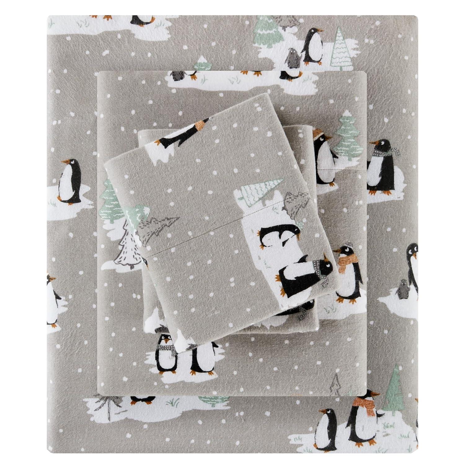 Madison Park Cozy Flannel 100% Cotton Sheet Set