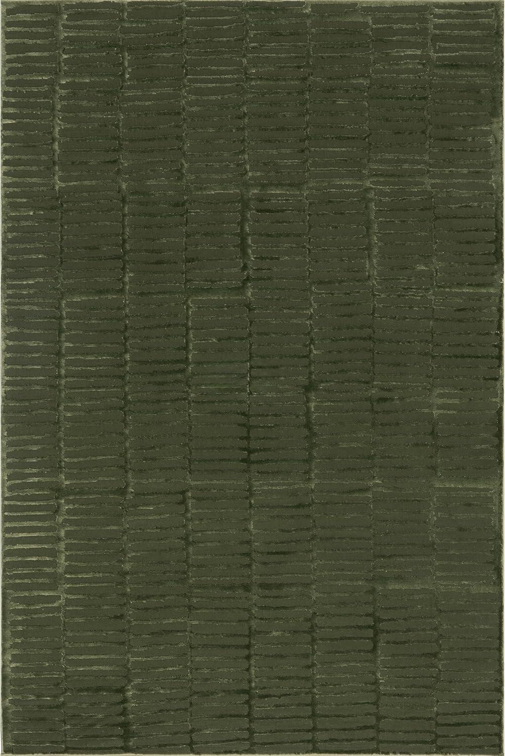 Nuloom Kailani Geometric Machine Washable Indoor Area Rug, 3' x 5', Green