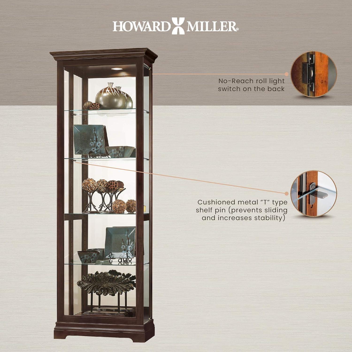 Howard Miller Brantley Curio Cabinet 680671 Espresso