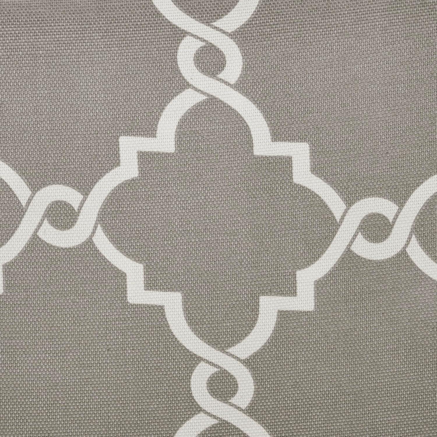 Madison Park Fretwork Print Grommet Top Window Curtain Panel