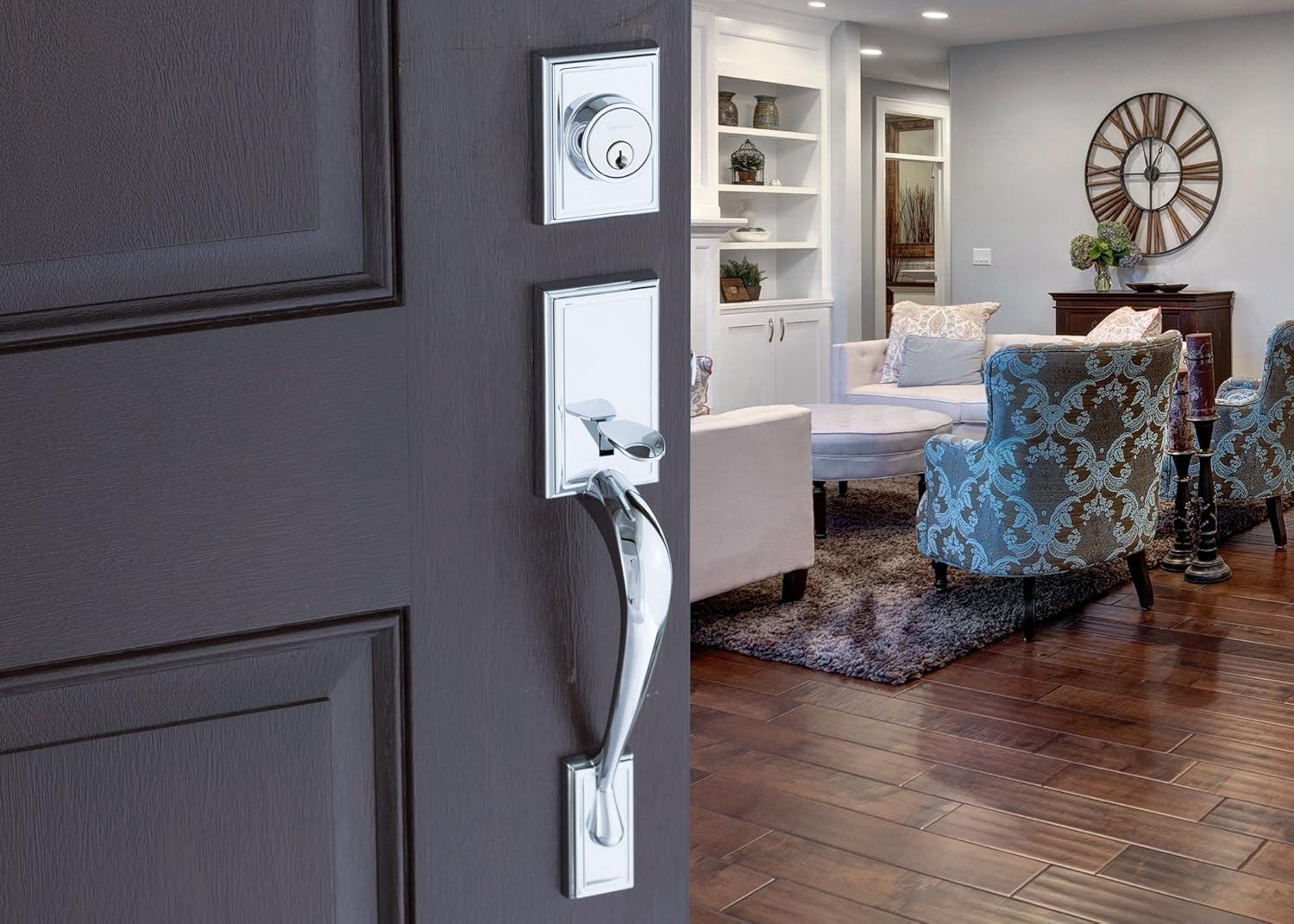 Copper Creek Copper Creek Handleset with Single Cylinder Deadbolt and Copper Creek Door Lever and Colonial Rosette