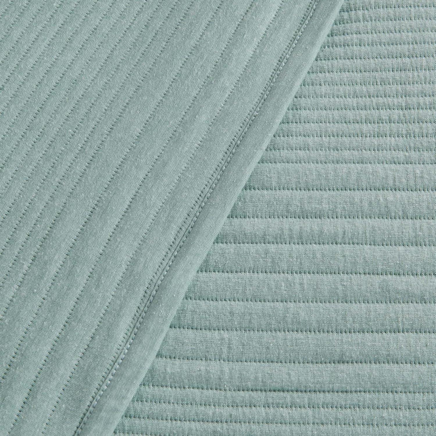 FreshFolds Jersey Cotton Blend Stitched Quilt Set with Shams