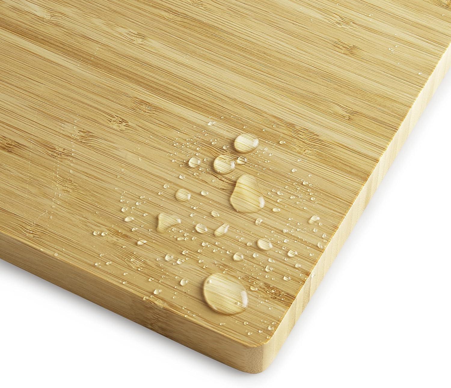 Makerflo Bamboo Wood Cutting Board 14 x 10 Inches - 1 Pc Ideal for Laser Engraving