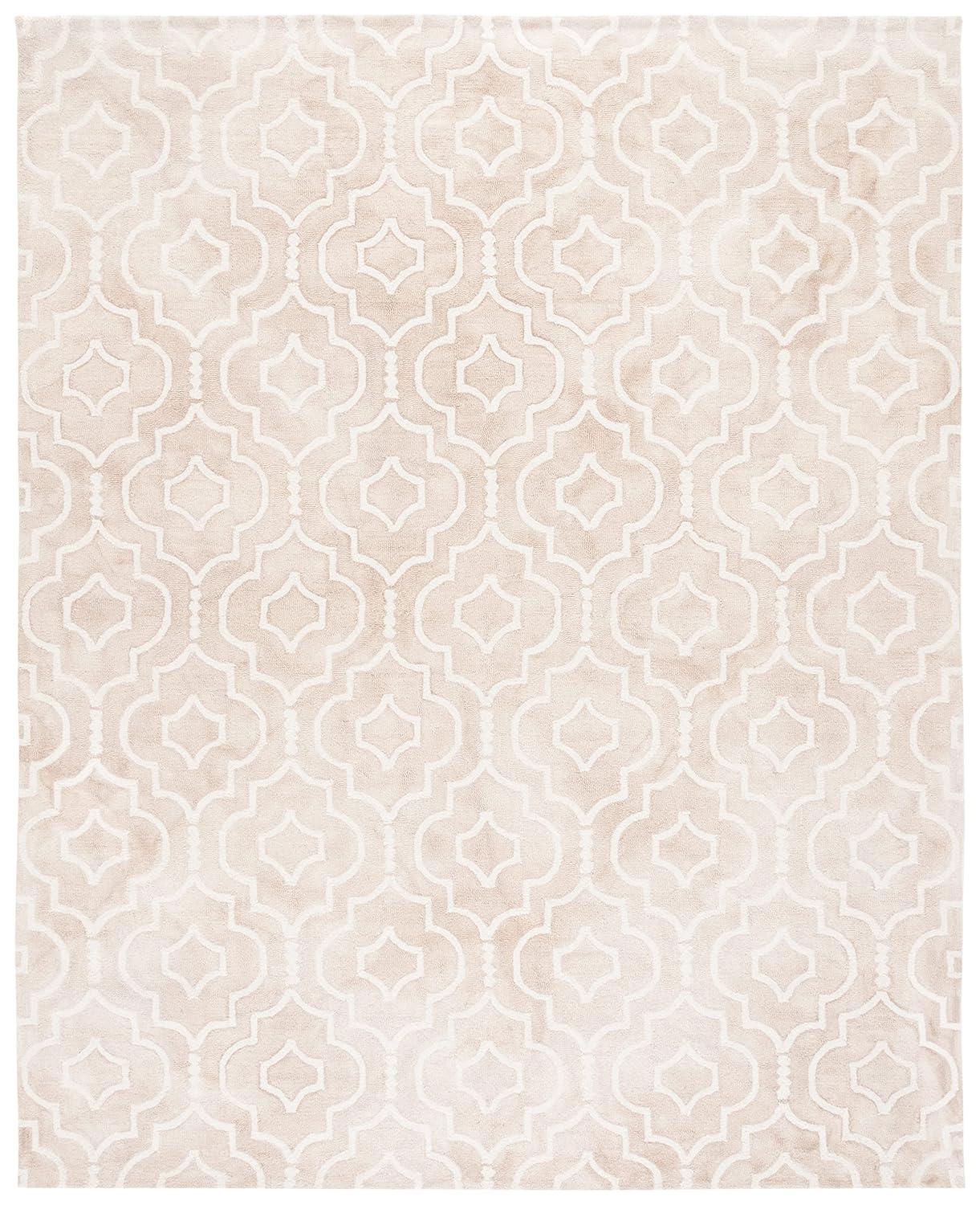 SAFAVIEH Dip Dye Lairos Overdyed Geometric Area Rug, Beige/Ivory, 10' x 14'