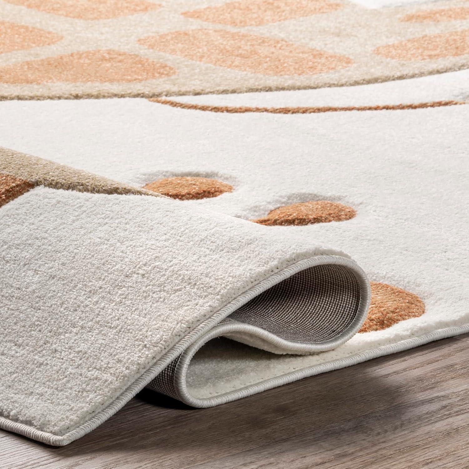 Nuloom Anabell Animal 4x6 Indoor Area Rug for Living Room Bedroom Dining Room Nursery Kitchen, Beige/Ivory