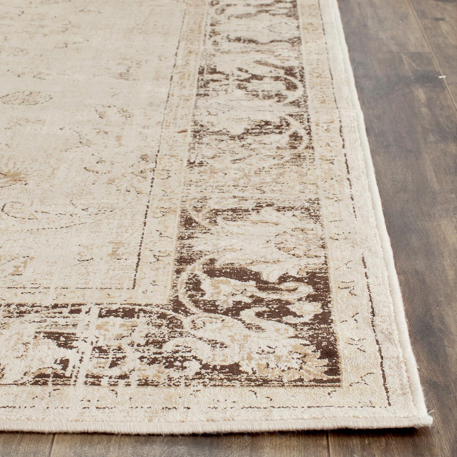 Vintage Stone 8 ft. x 10 ft. Distressed Border Area Rug