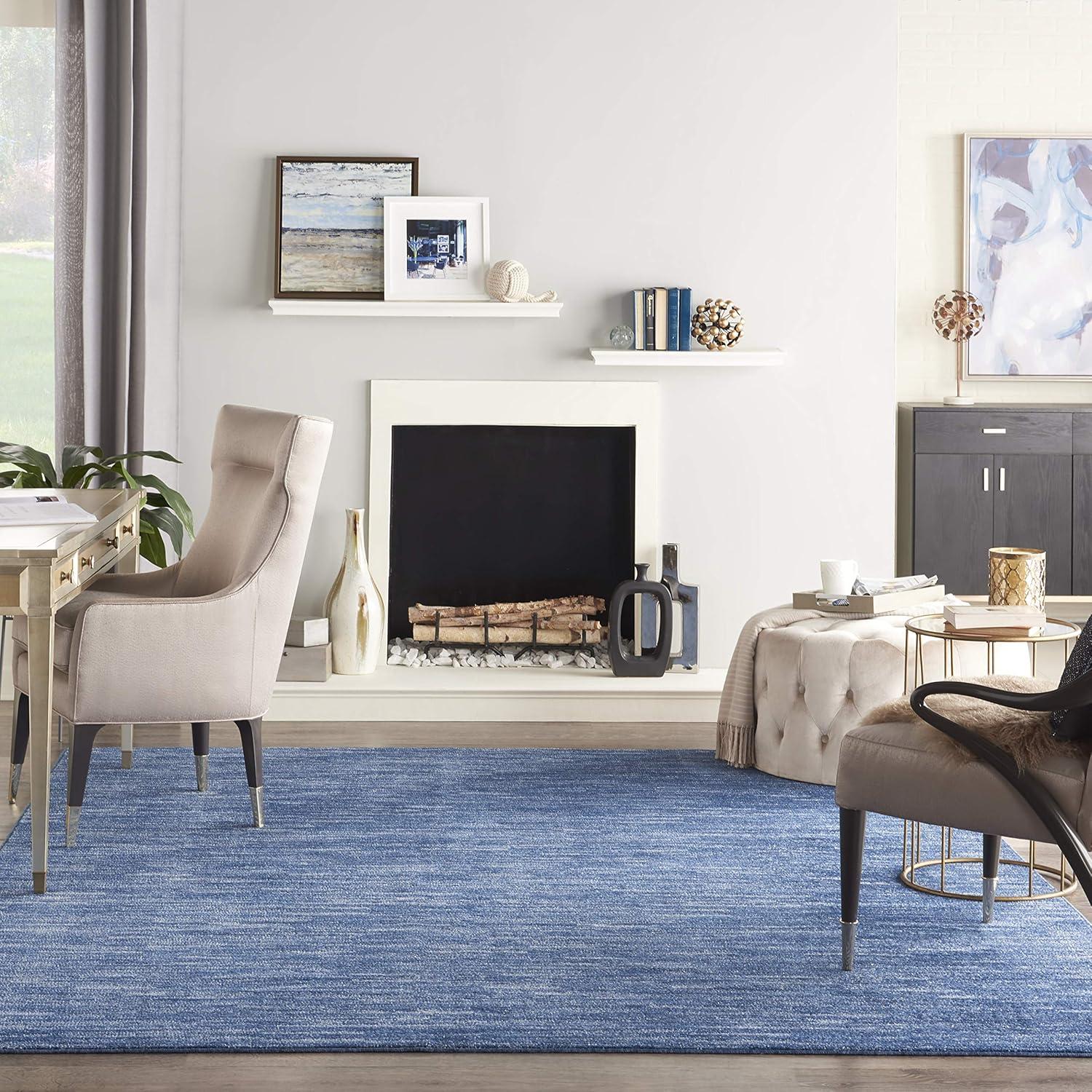 Nourison Nourison Essentials NRE01 Indoor/outdoor Area Rug - Navy Blue 10' x 14'