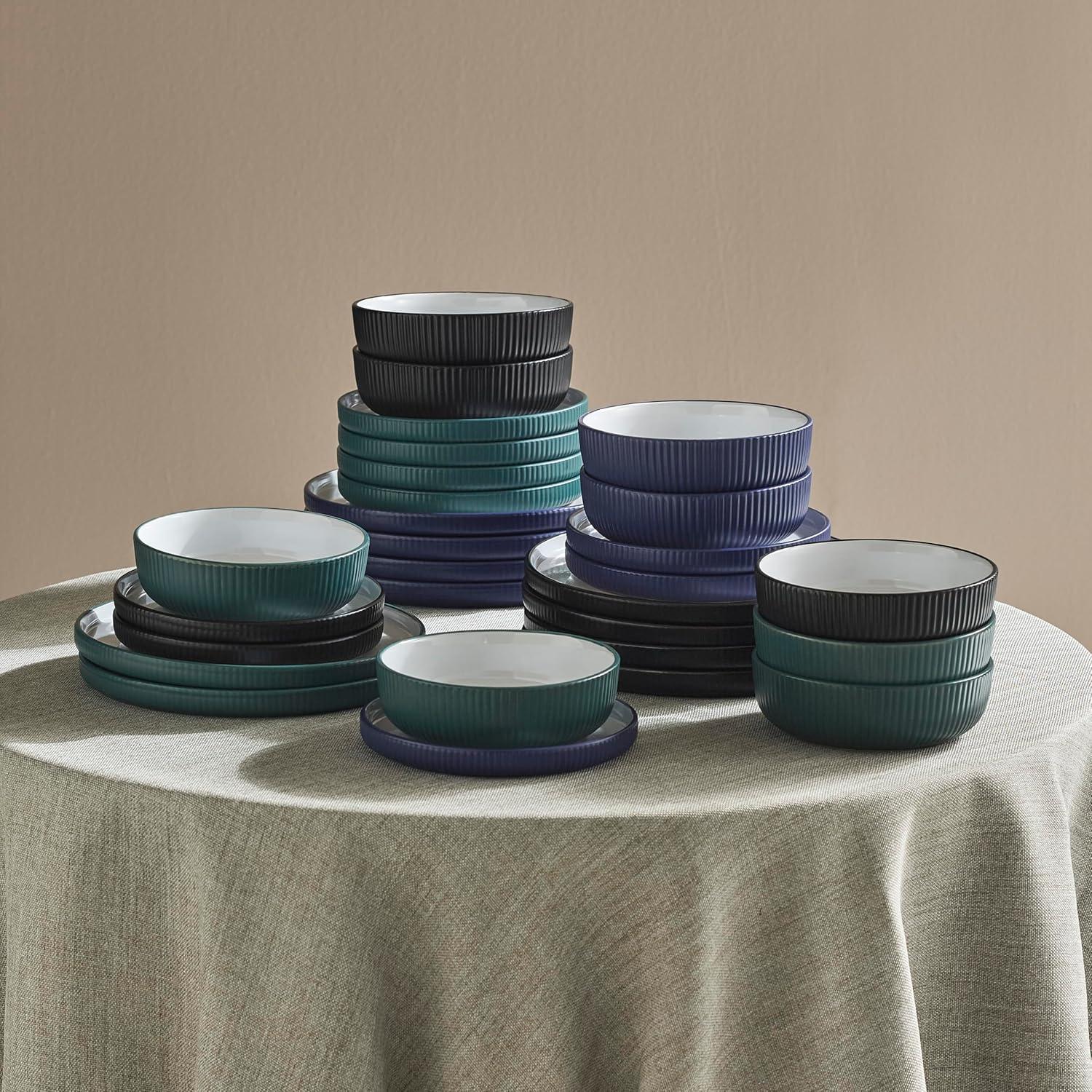 Laro 12 Piece Stoneware Dinnerware Set - Service for 4 (Set of 12)