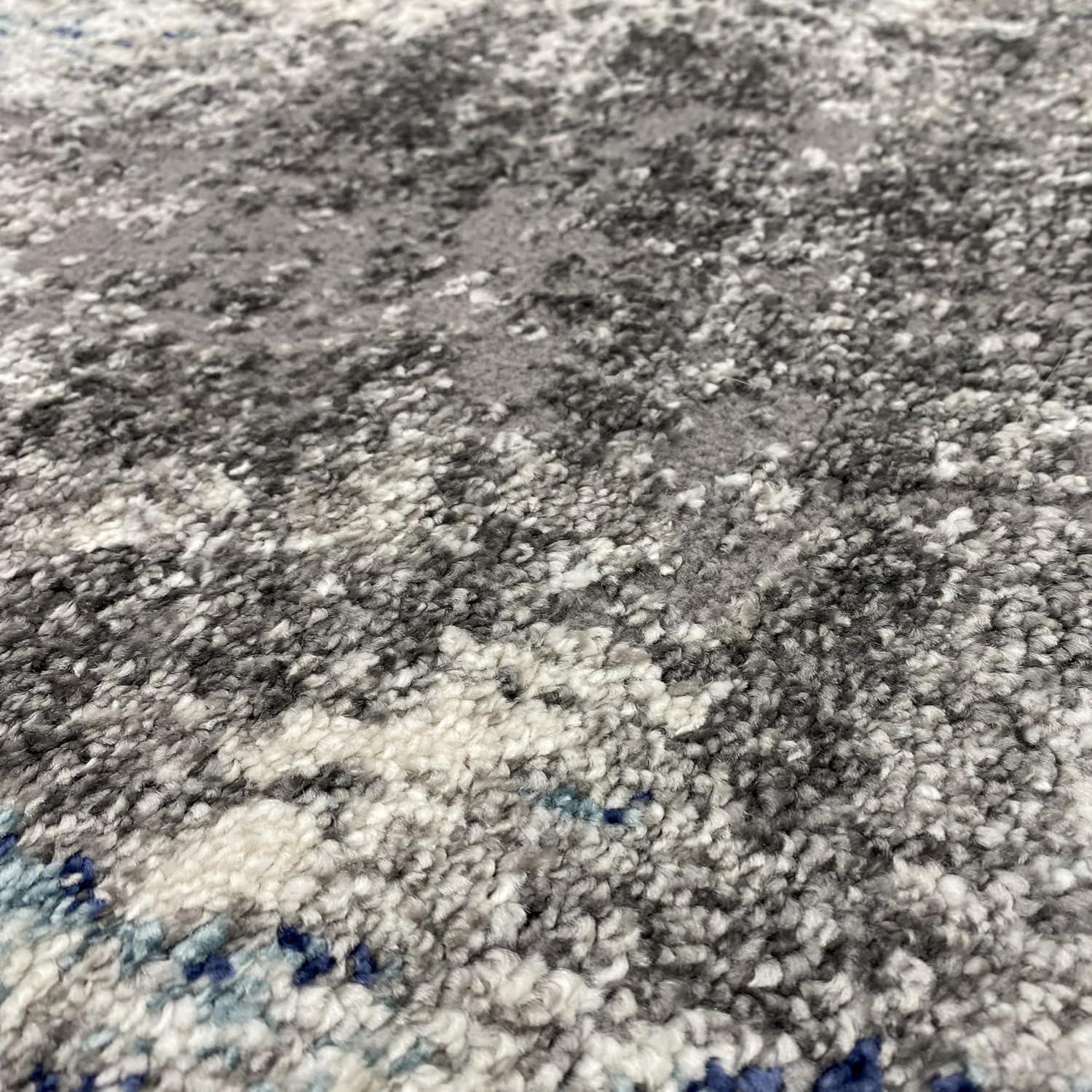 Luxe Weavers Artistic Area Rug, D.Blue-L.Blue 2x7