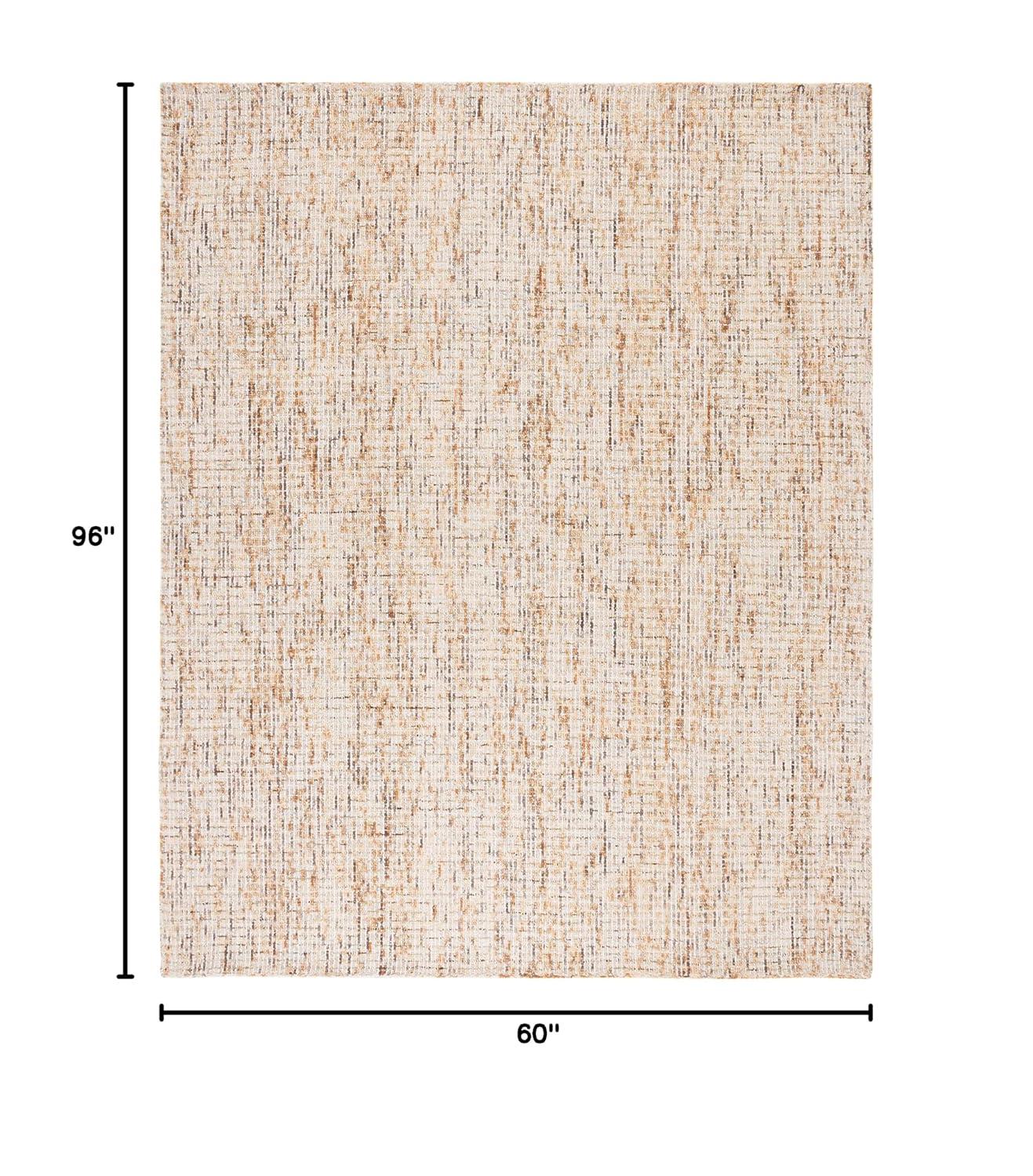Abstract ABT468 Handmade Indoor Area Rug - Gold/Blue - 5'x8' - Safavieh