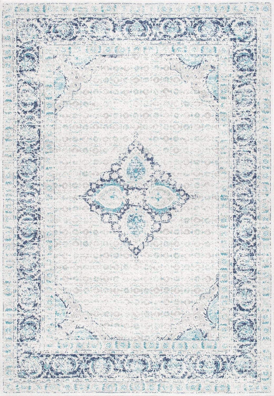 Nuloom Vintage Paula Vintage Indoor Area Rug - Blue 5x7
