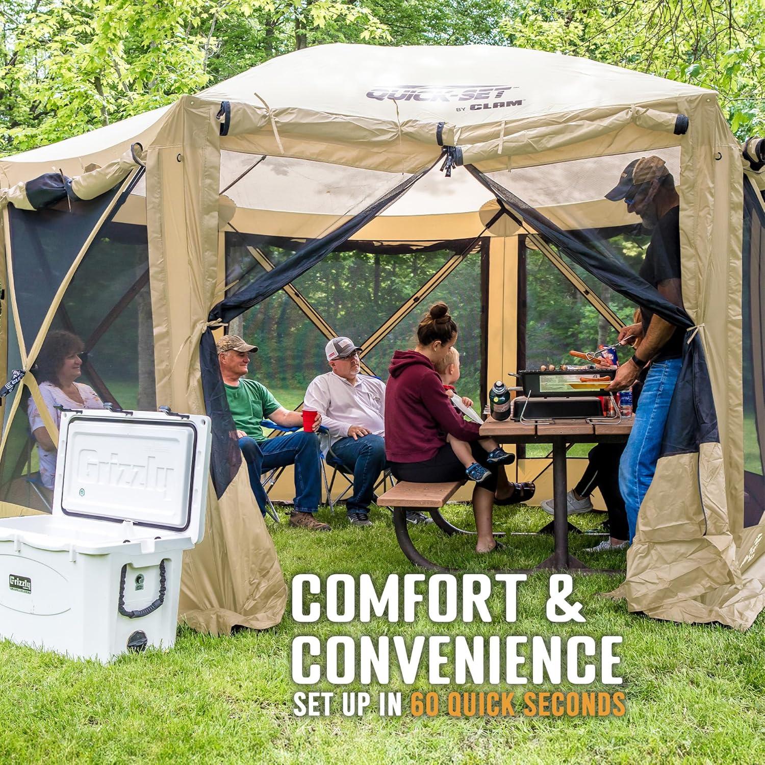 Clam CLAM Quick-Set Portable Outdoor Camping Canopy Shelter