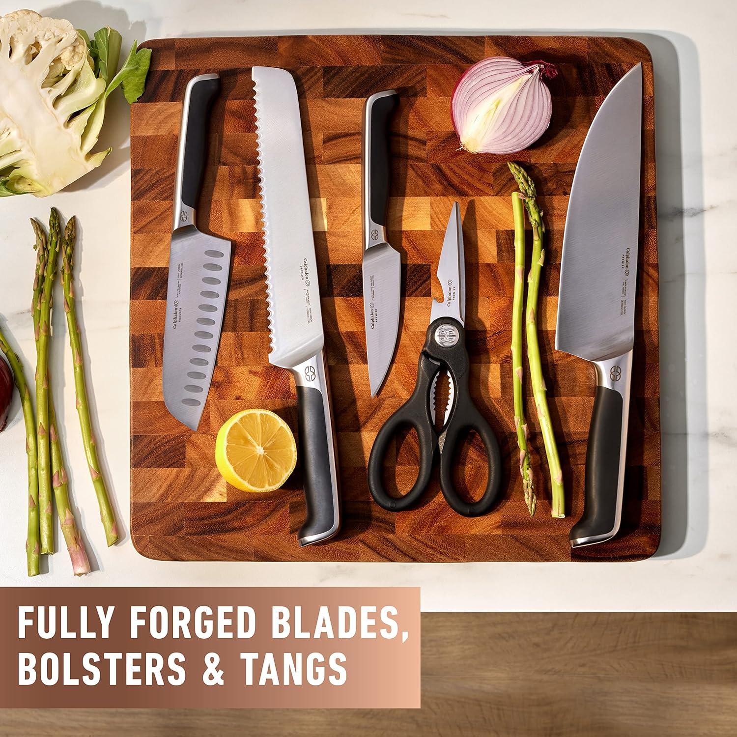 Calphalon ® Premier SharpIN ™ 15-Piece Knife Block Set with Self-Sharpening Knife Block