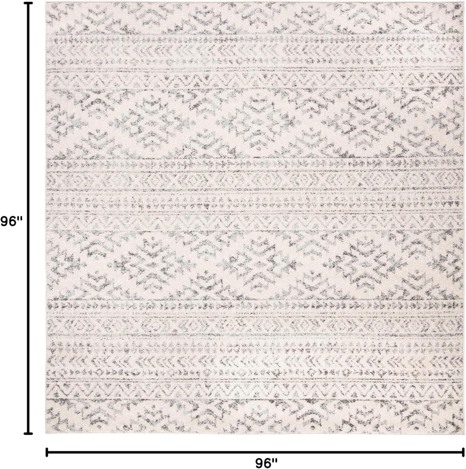 Tulum TUL272 Power Loomed Area Rug - Ivory/Grey - 8'x10' - Safavieh.
