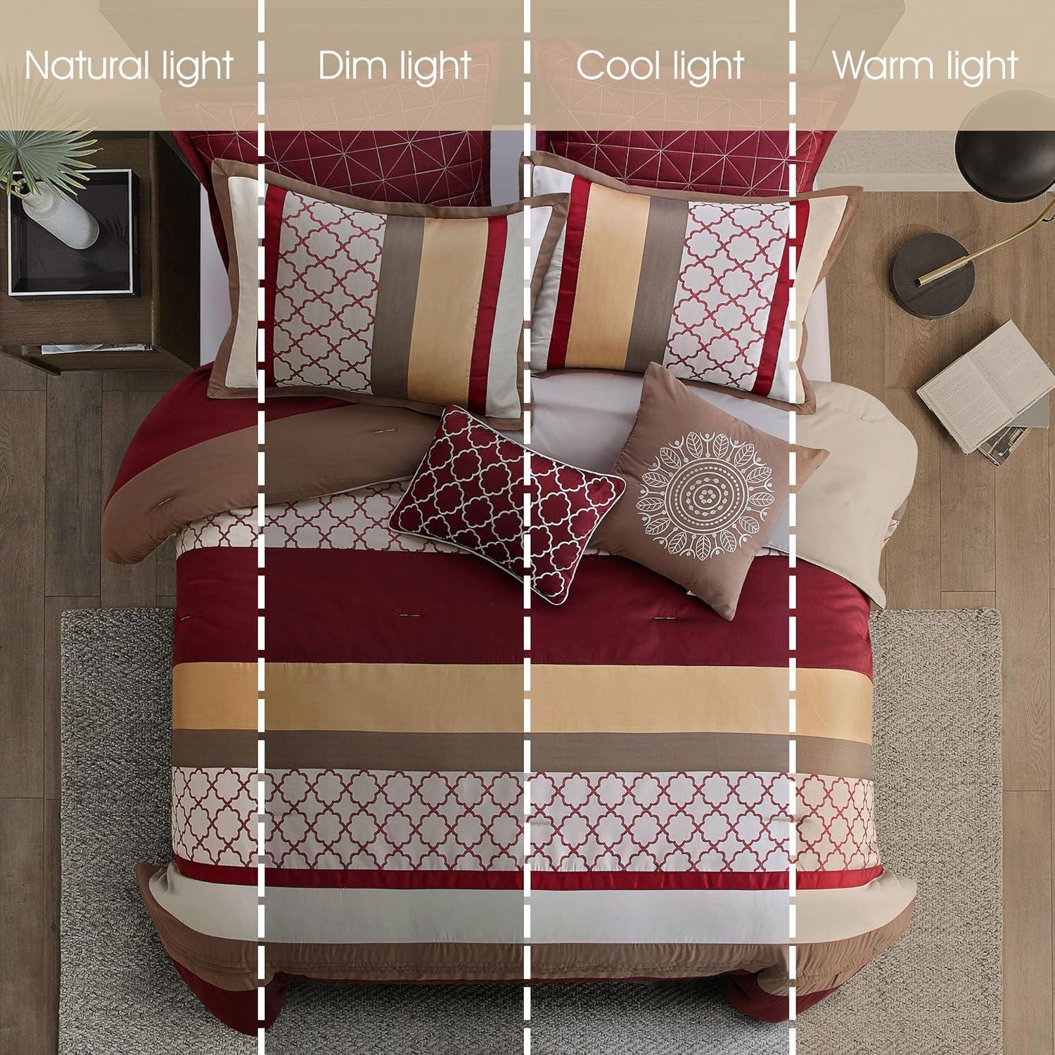 Avalon Microfiber Modern & Contemporary 8 Piece Comforter Set