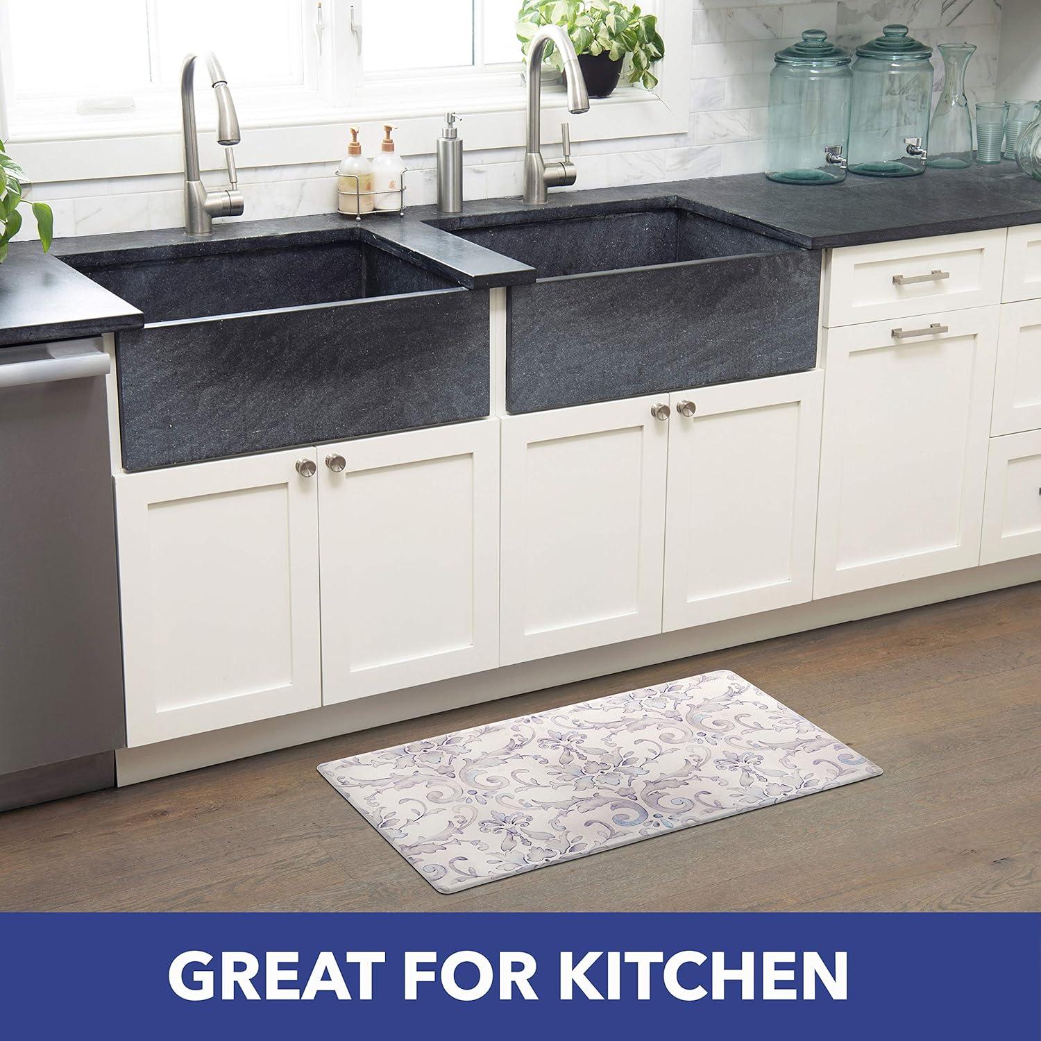 SoHome Cozy Living Watercolor Damask Anti-Fatigue Mat