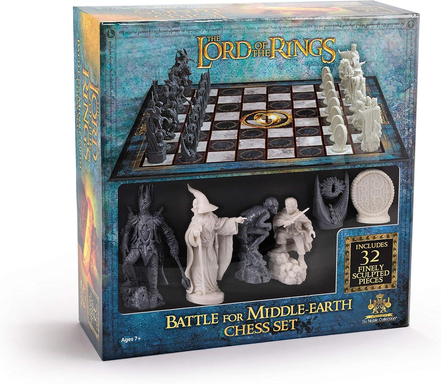 The Noble Collection Lord of the Rings Game Chess Set Battle for Middle-Earth